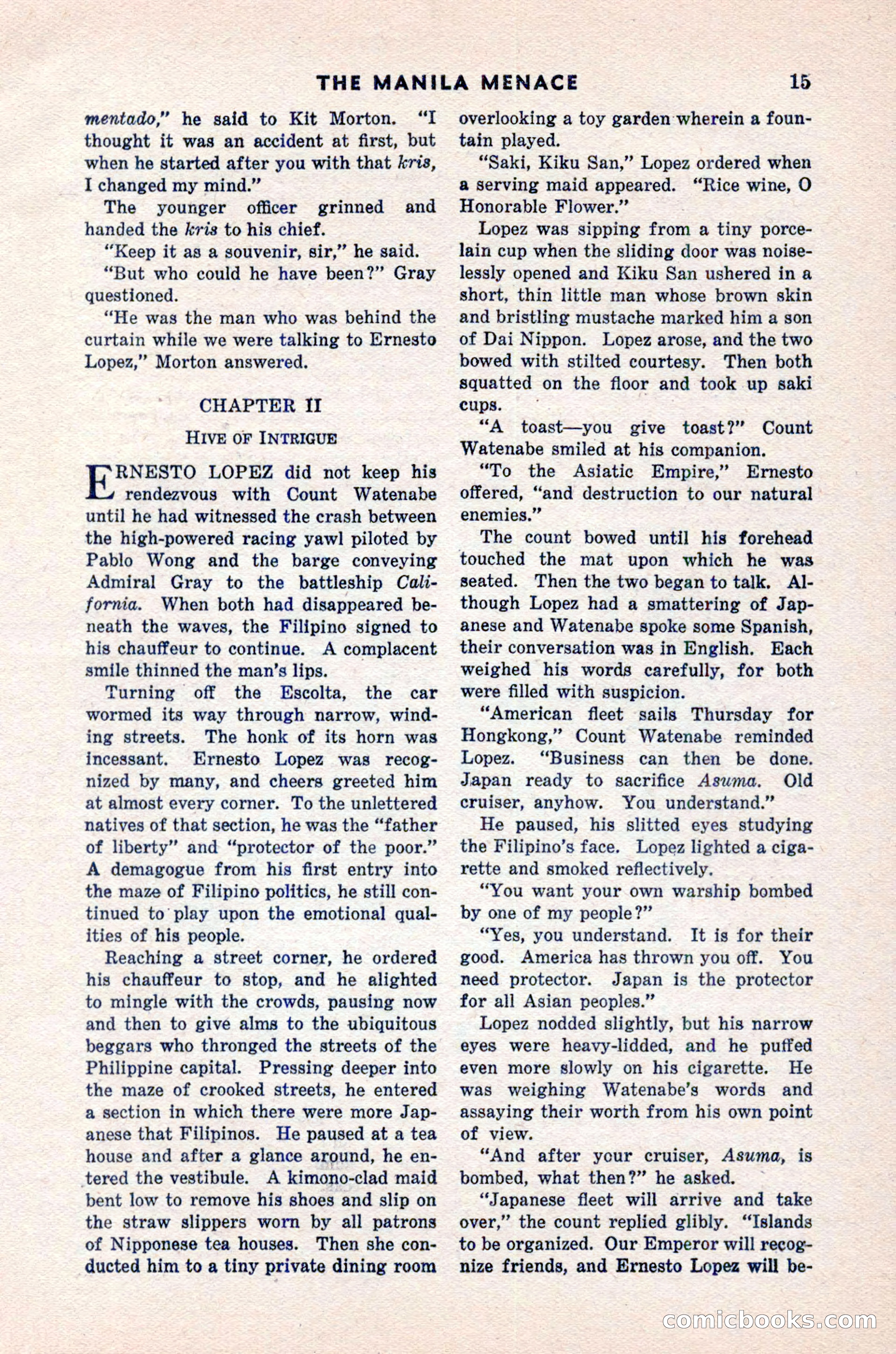 Spy Novels Magazine, June 1935 — page 17 of 122