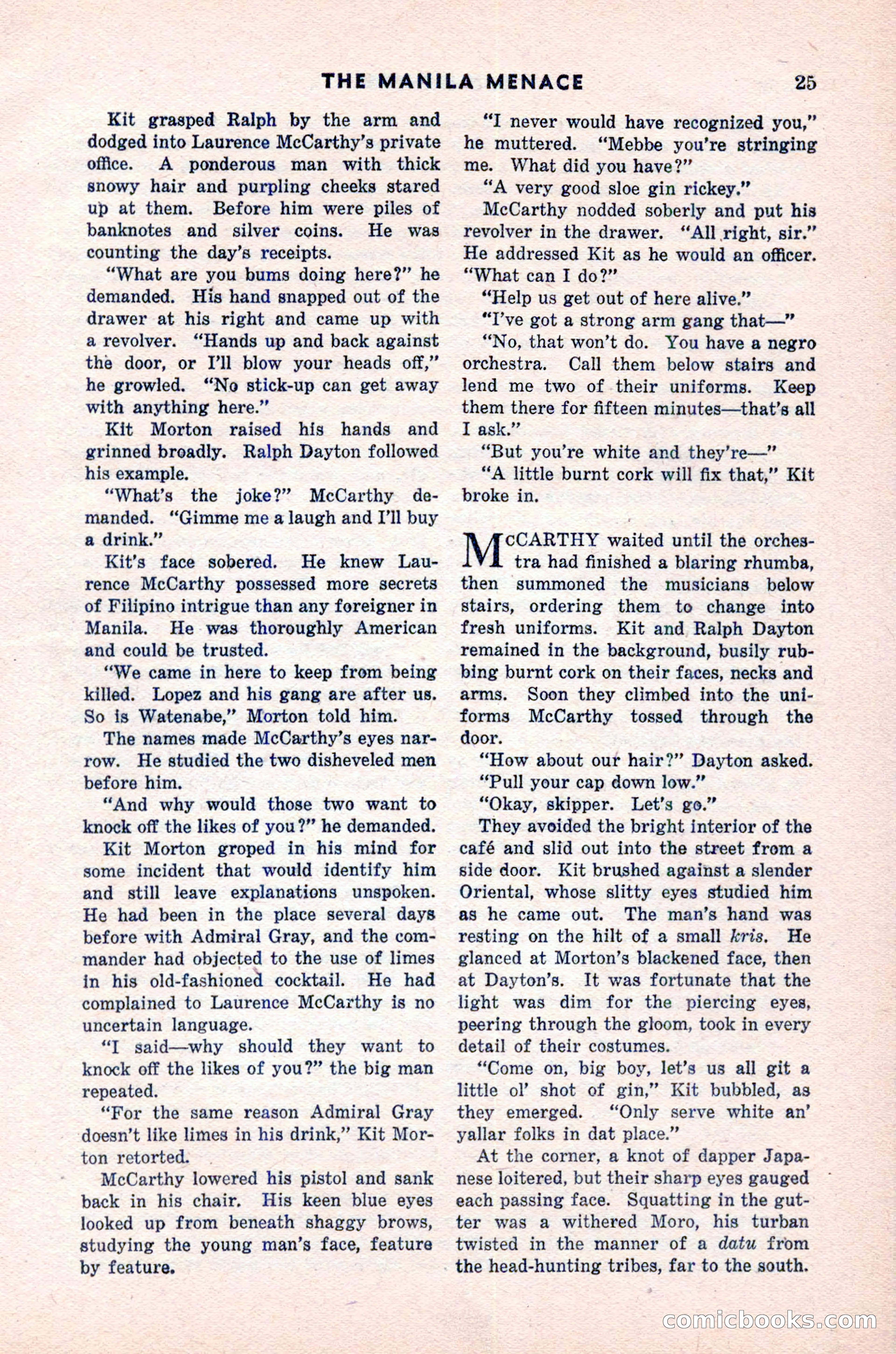 Spy Novels Magazine, June 1935 — page 27 of 122
