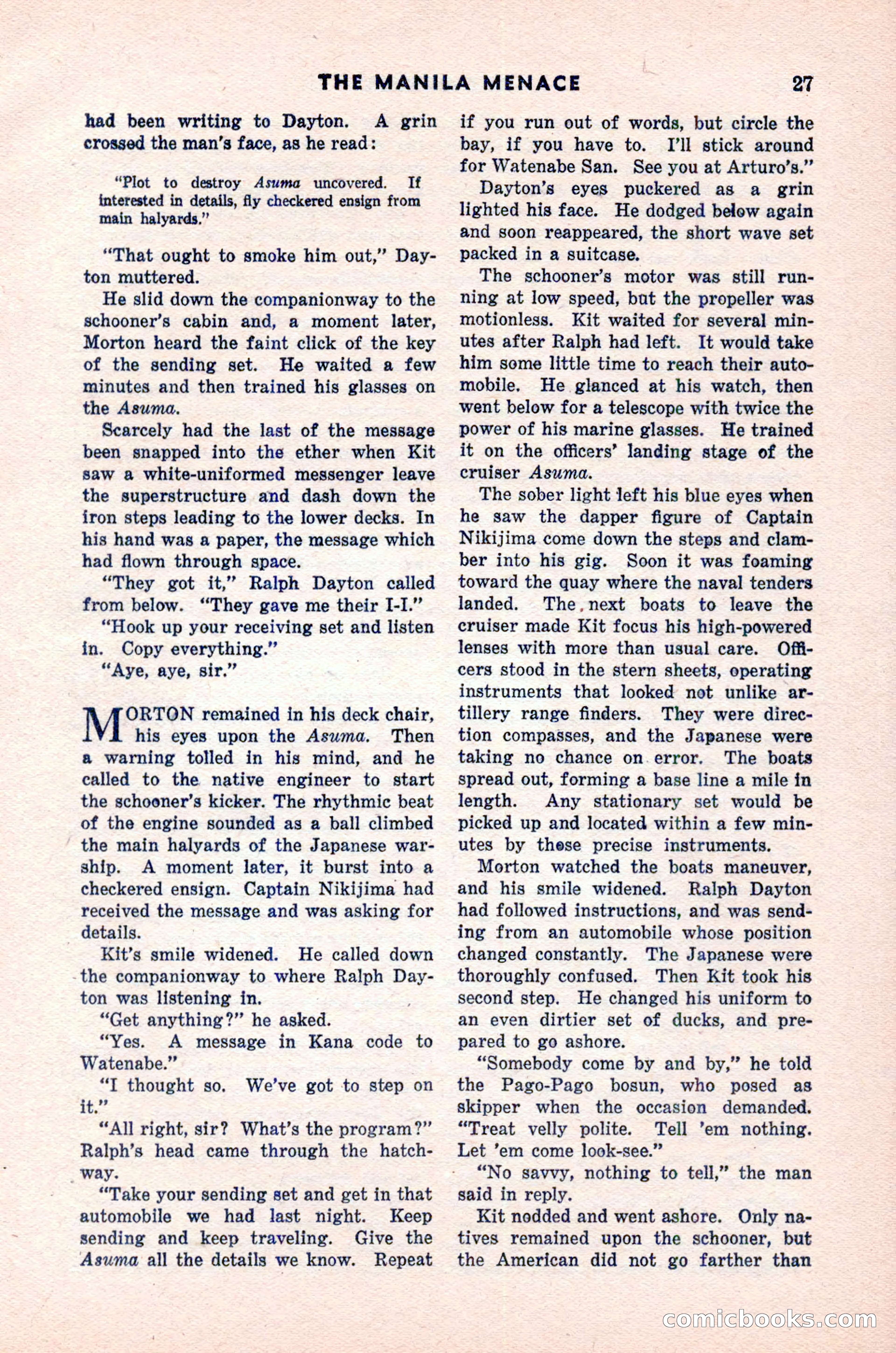 Spy Novels Magazine, June 1935 — page 29 of 122