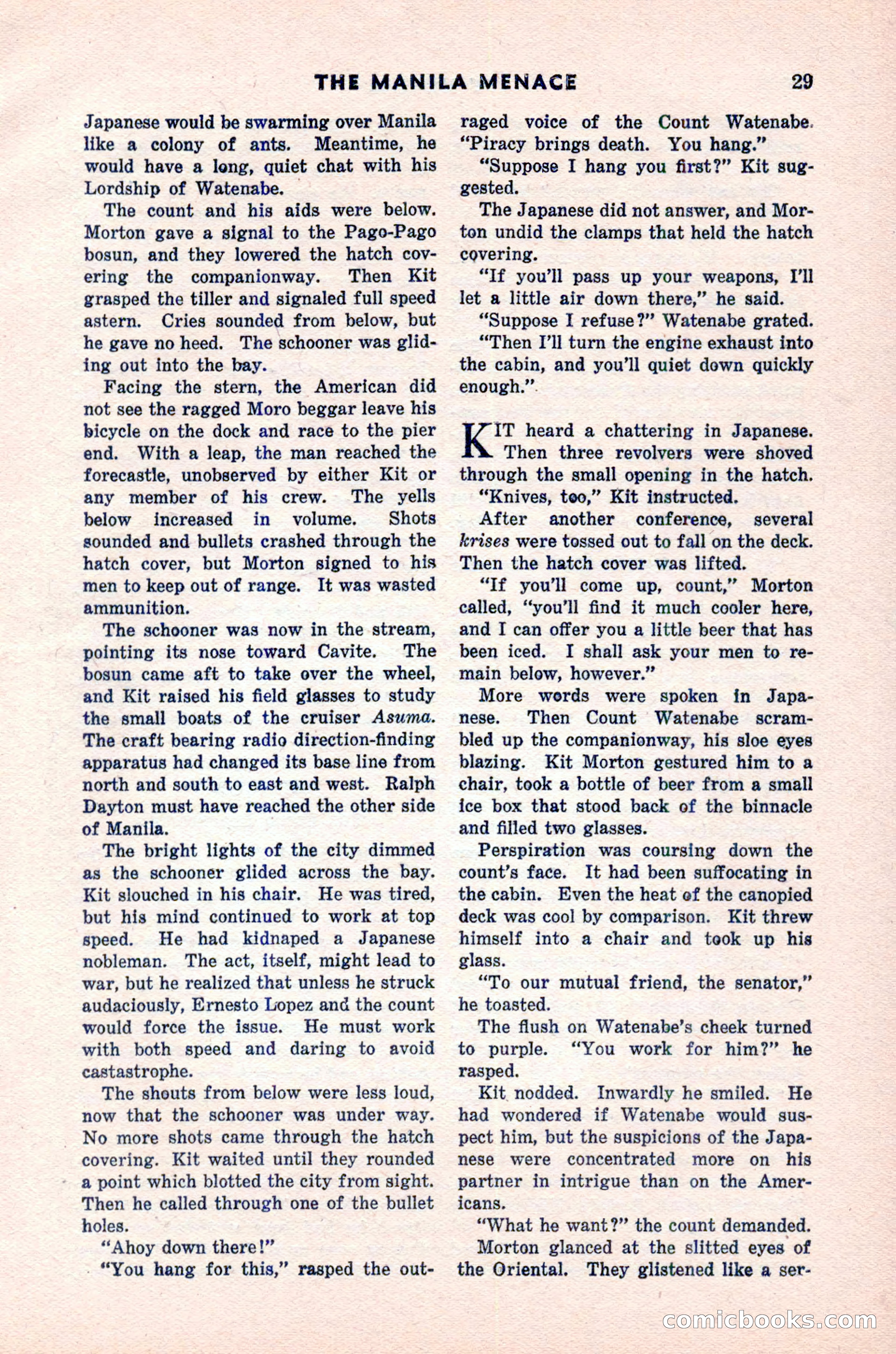 Spy Novels Magazine, June 1935 — page 31 of 122