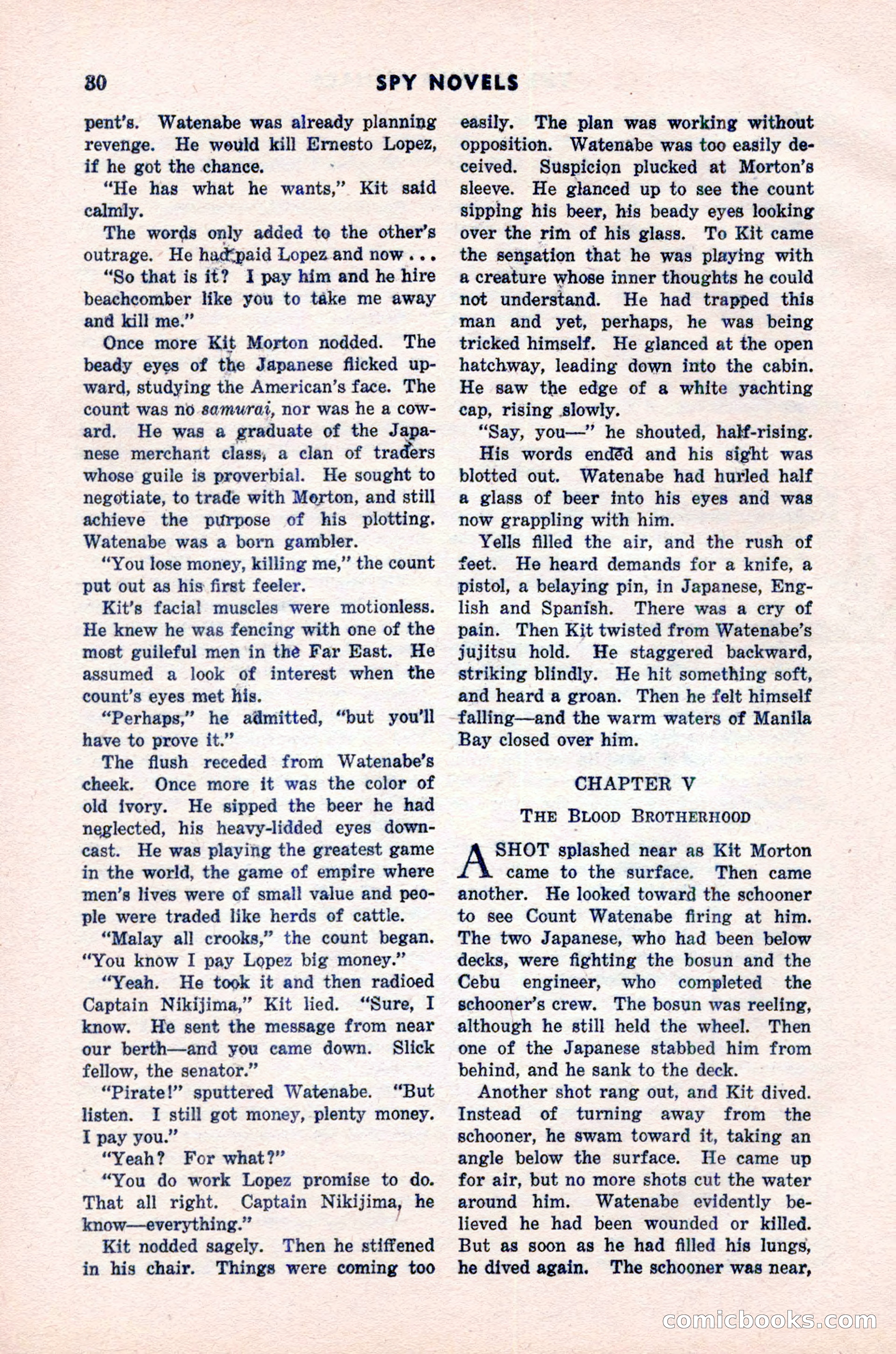 Spy Novels Magazine, June 1935 — page 32 of 122