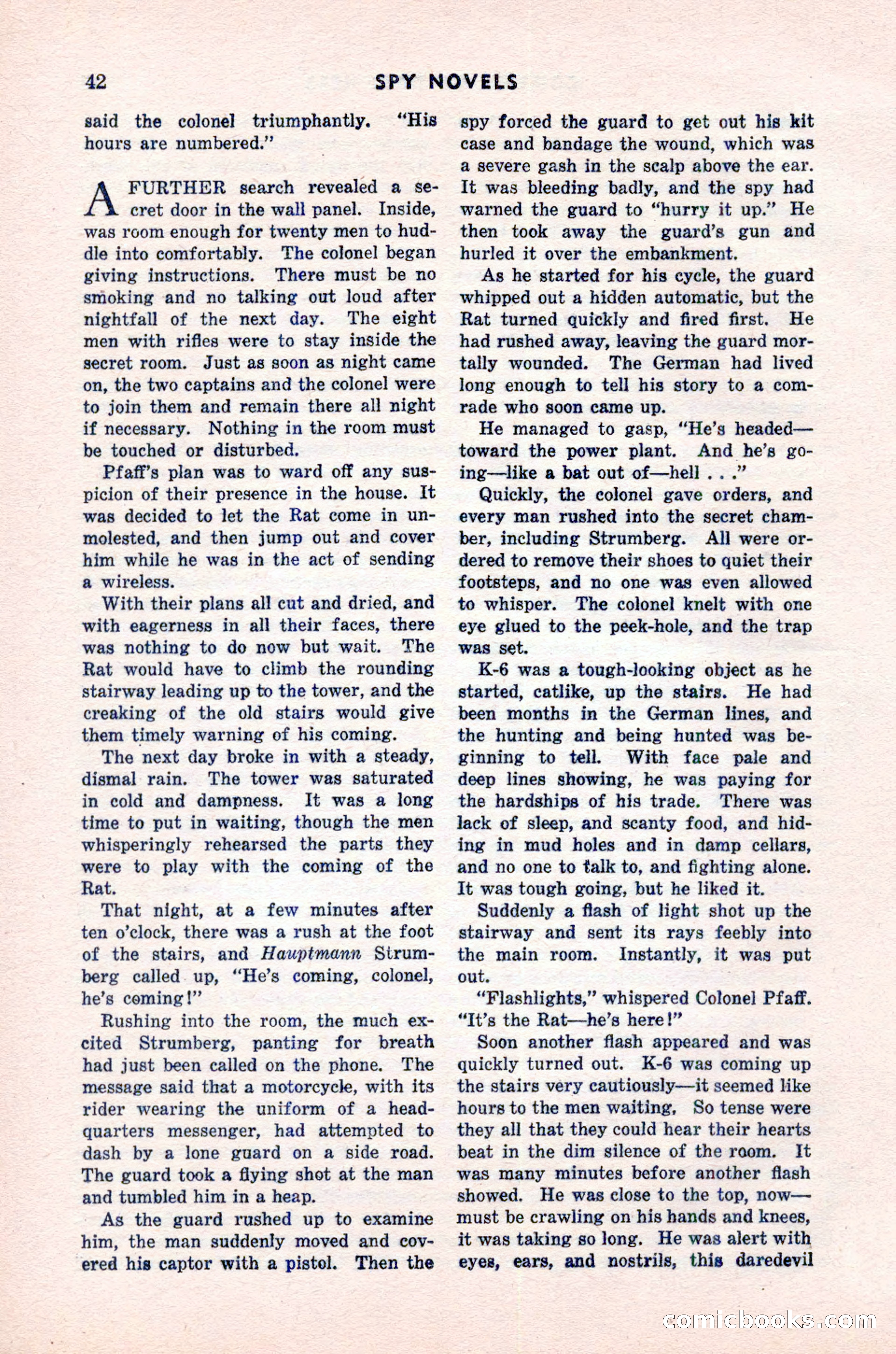Spy Novels Magazine, June 1935 — page 44 of 122