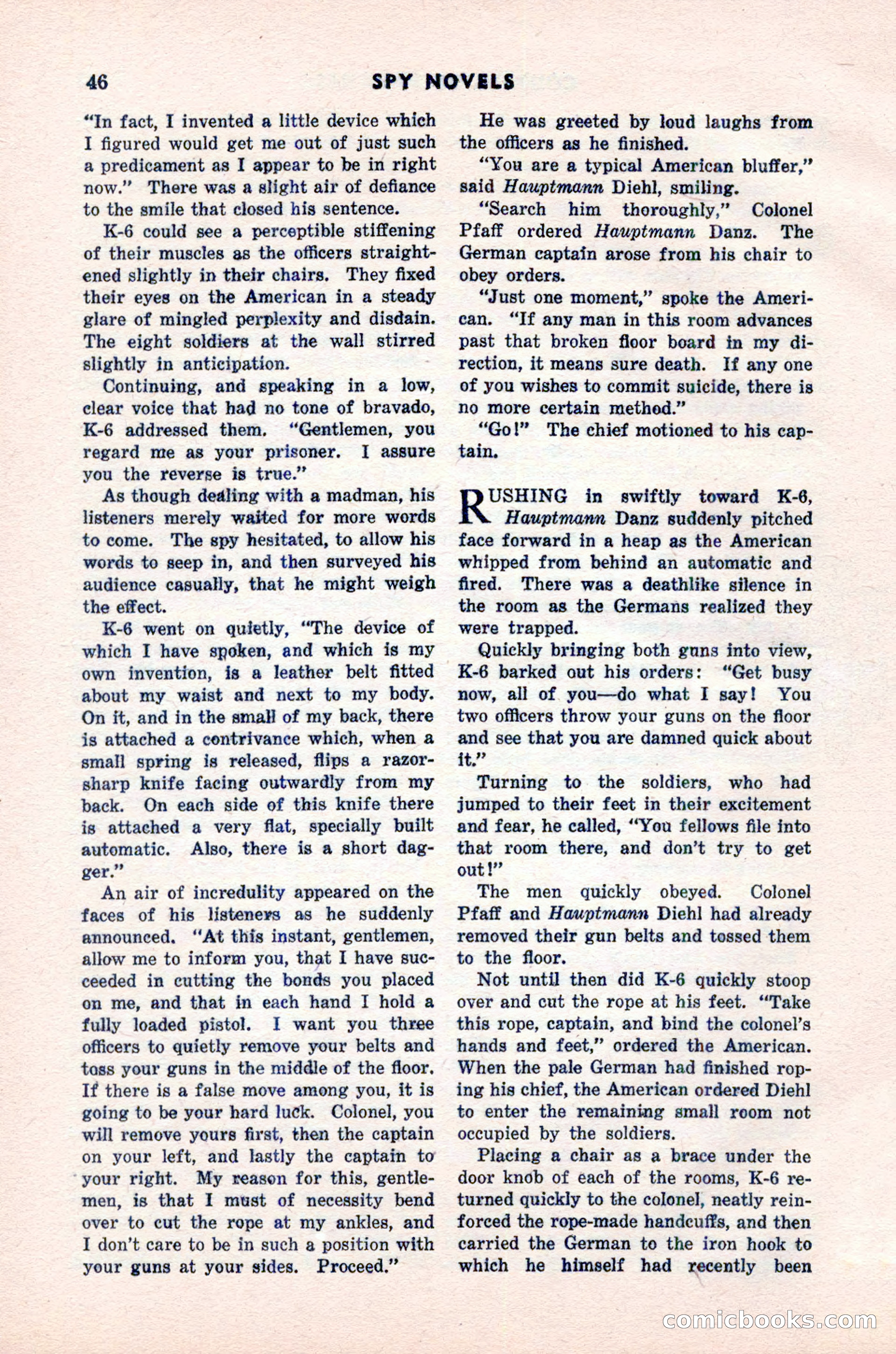 Spy Novels Magazine, June 1935 — page 48 of 122