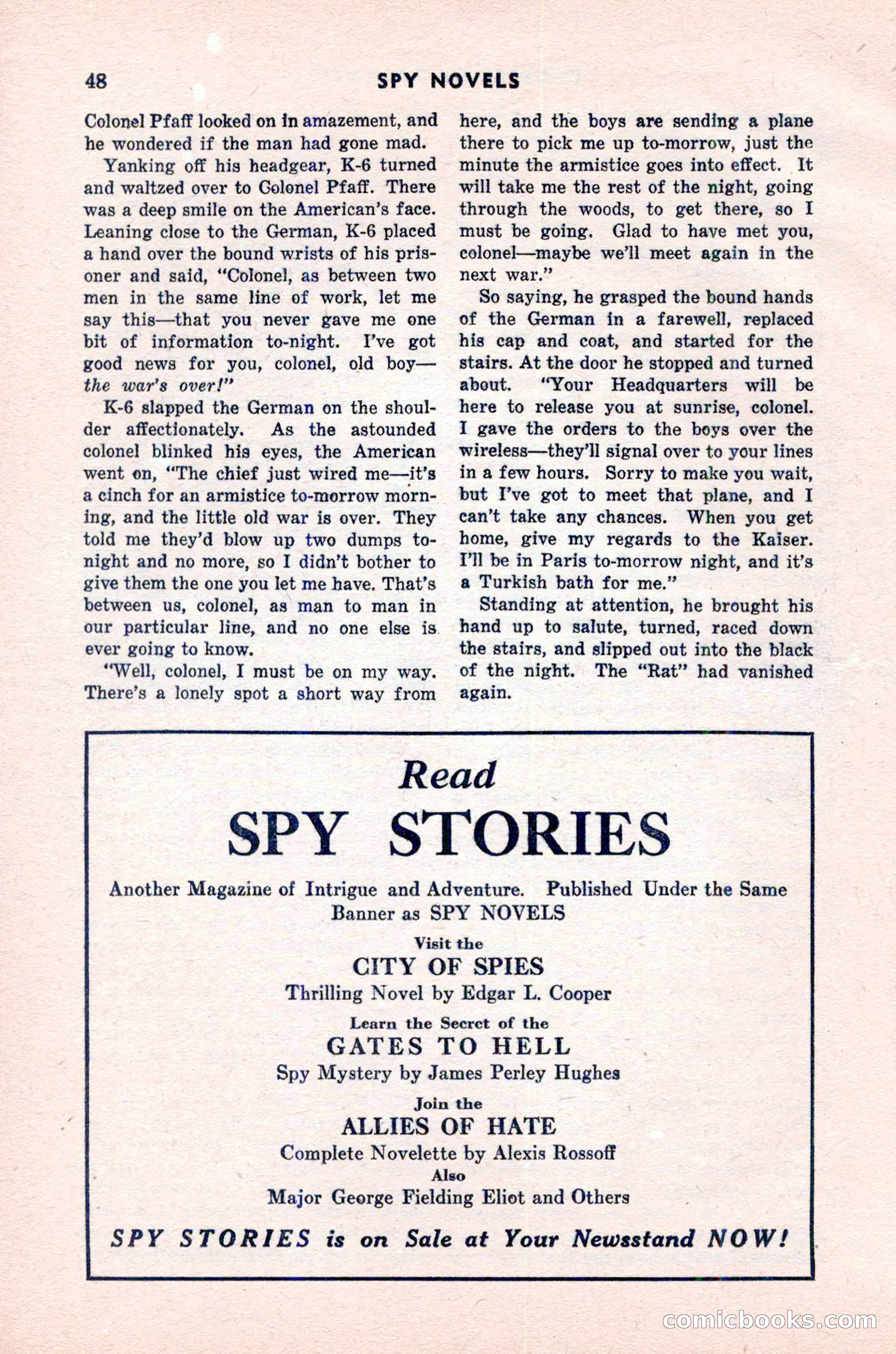 Spy Novels Magazine, June 1935 — page 50 of 122