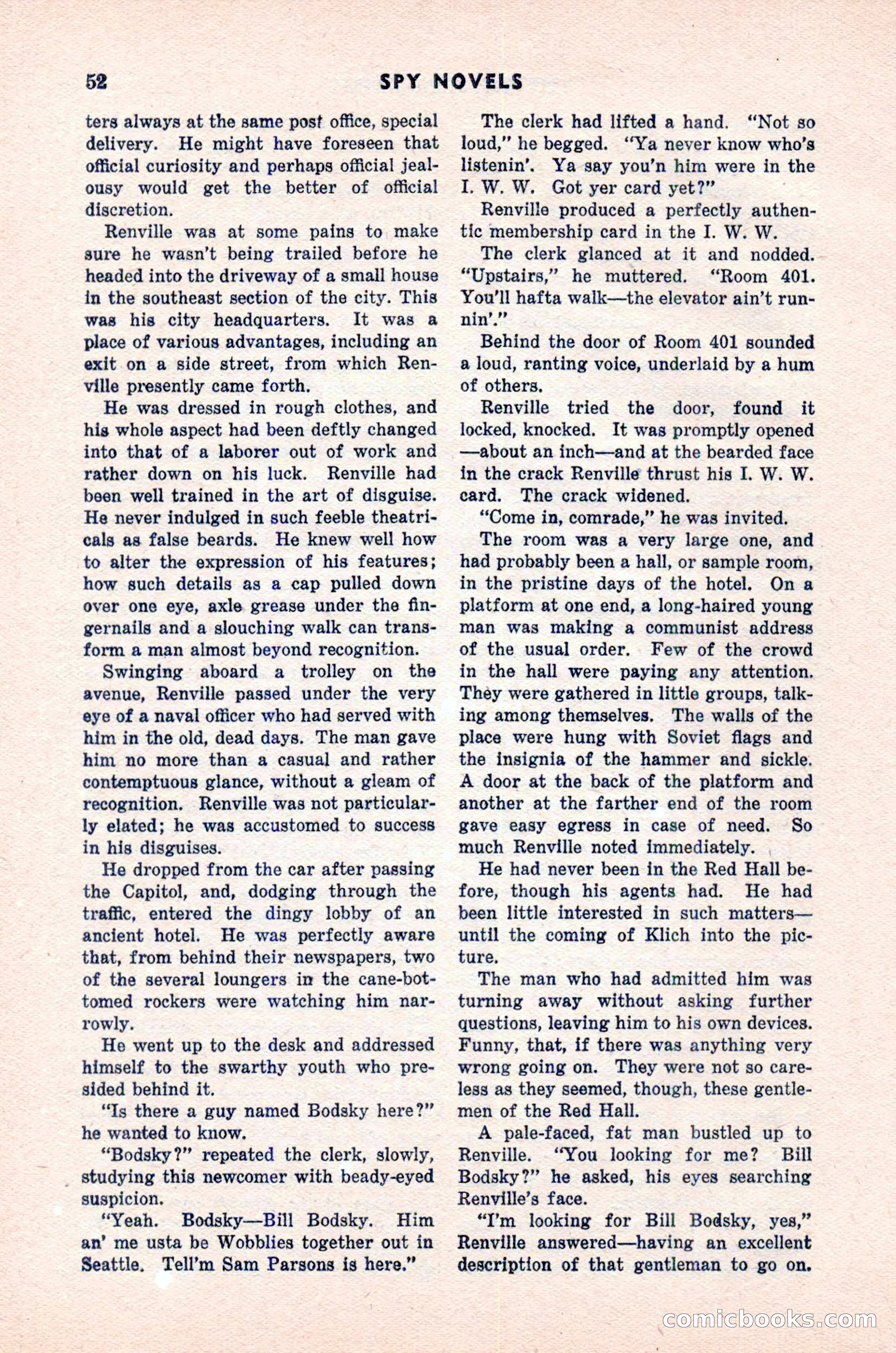 Spy Novels Magazine, June 1935 — page 54 of 122