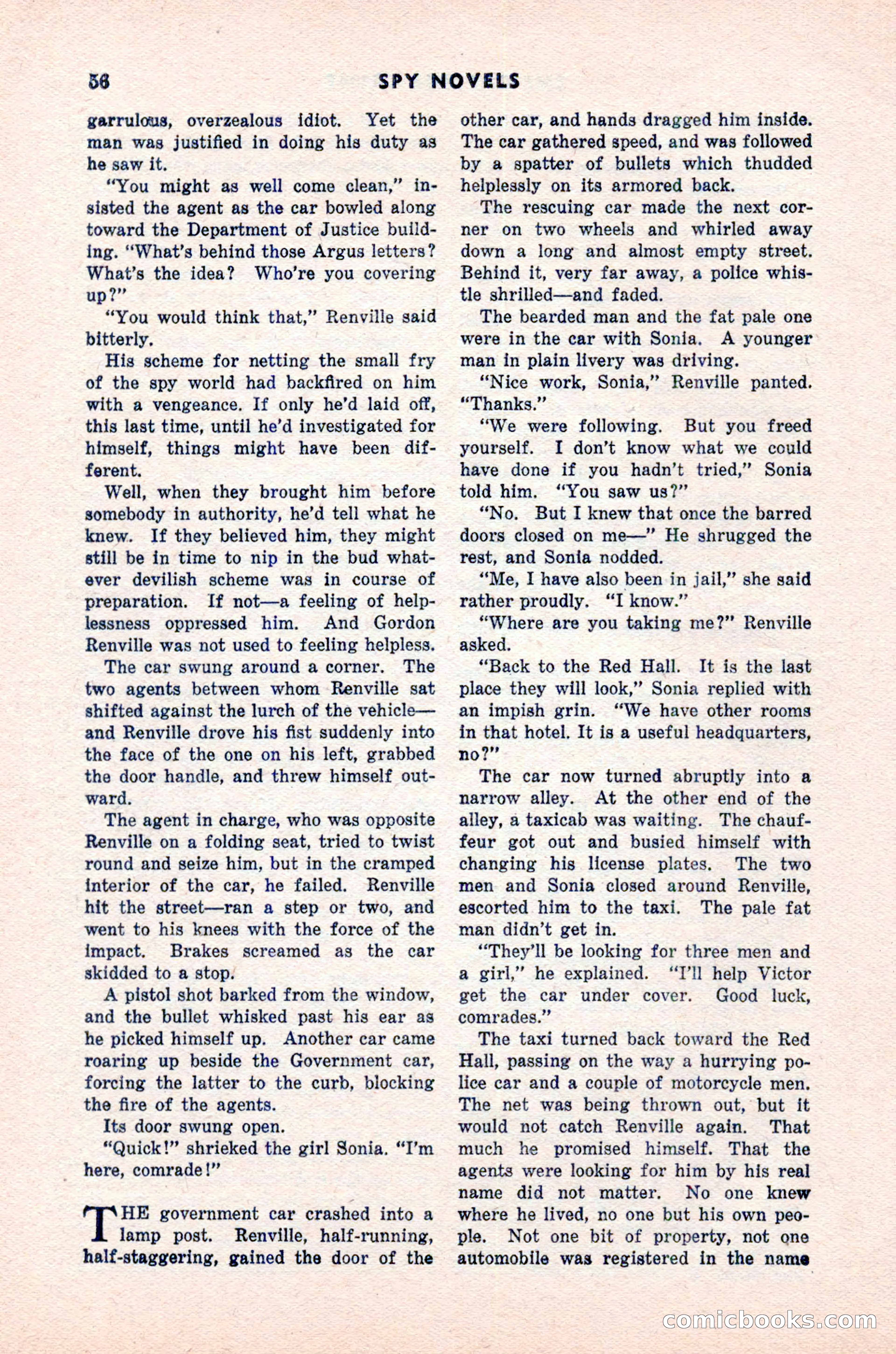 Spy Novels Magazine, June 1935 — page 58 of 122