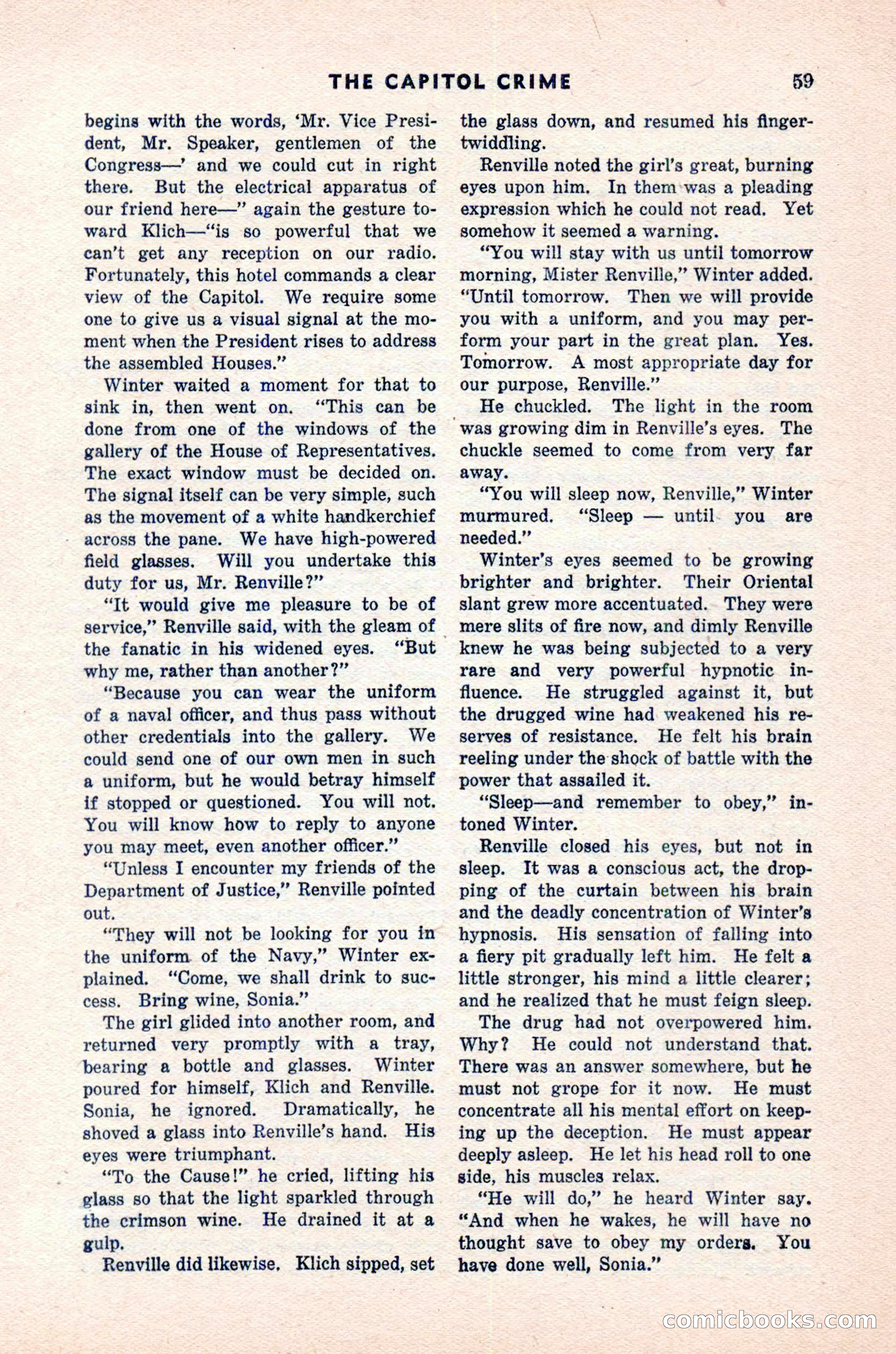Spy Novels Magazine, June 1935 — page 61 of 122