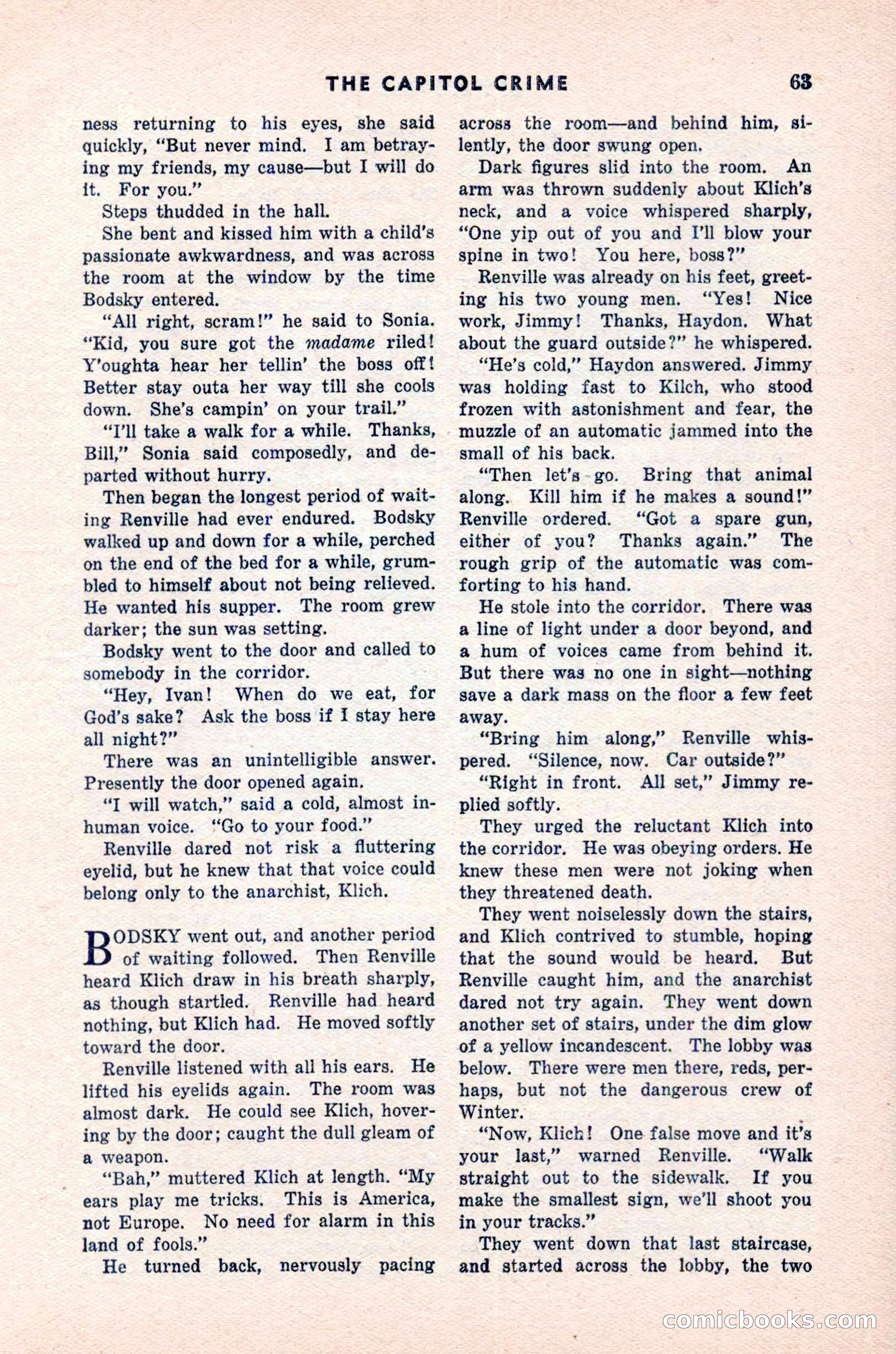 Spy Novels Magazine, June 1935 — page 65 of 122