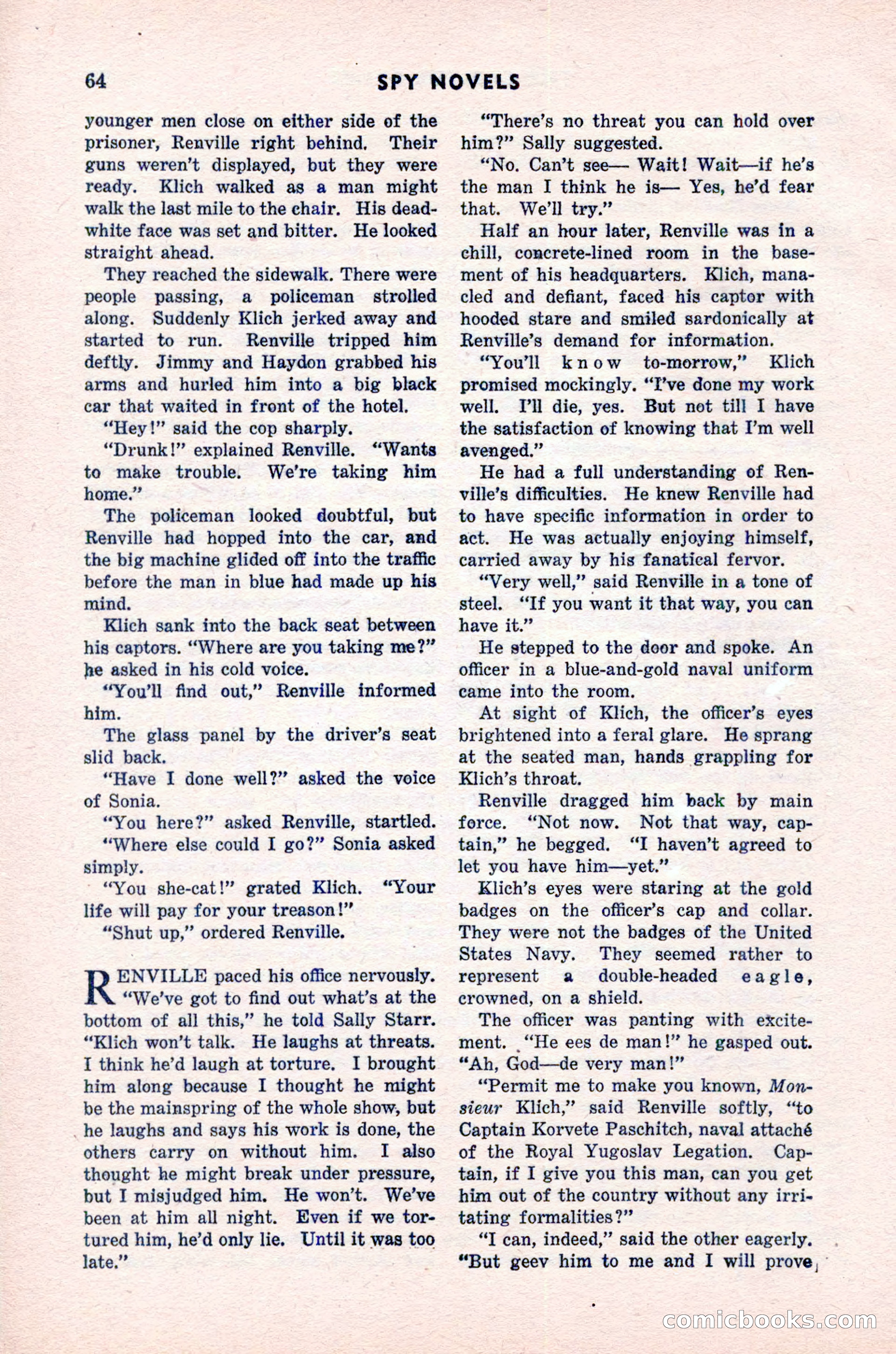 Spy Novels Magazine, June 1935 — page 66 of 122