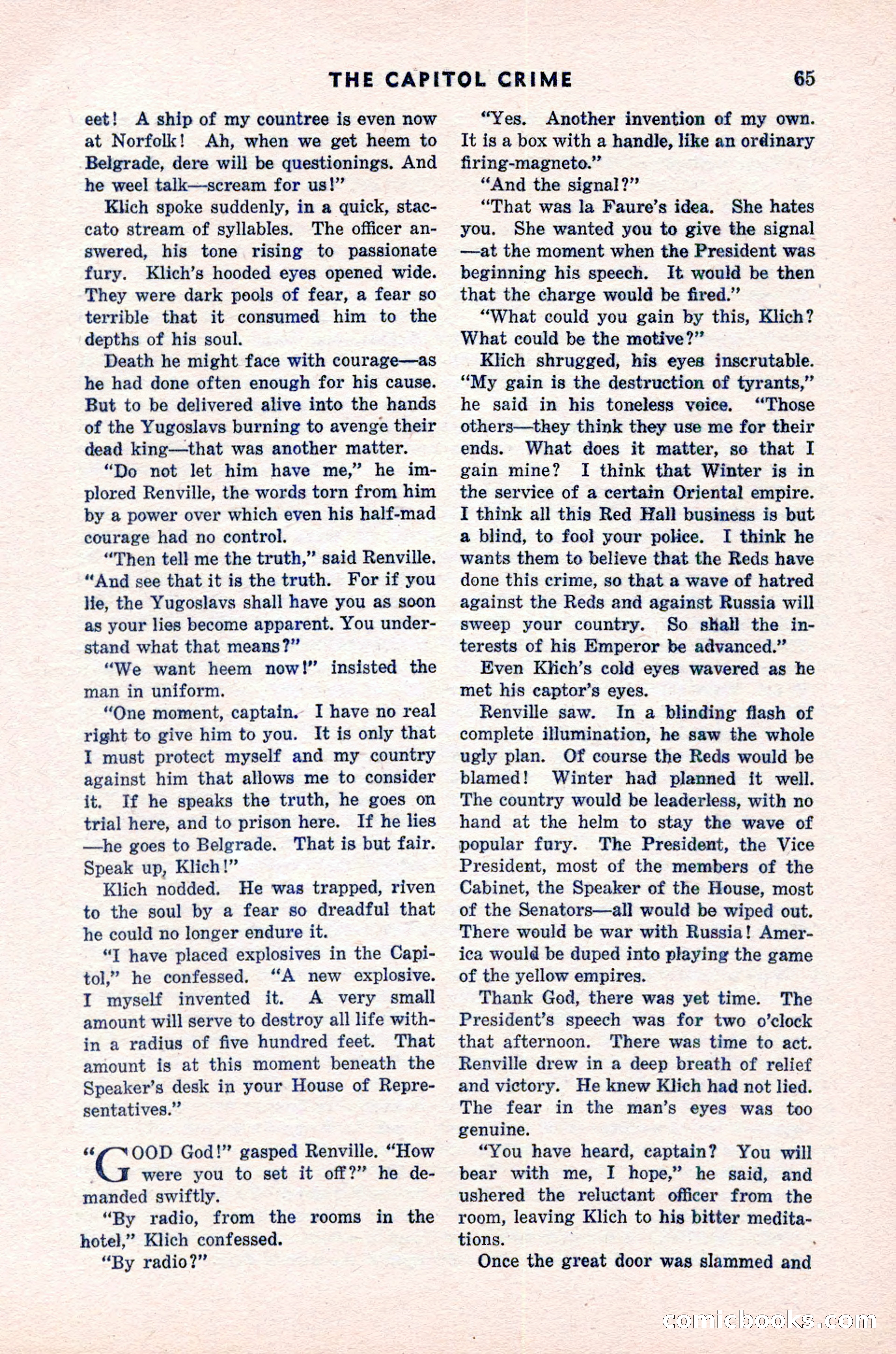 Spy Novels Magazine, June 1935 — page 67 of 122