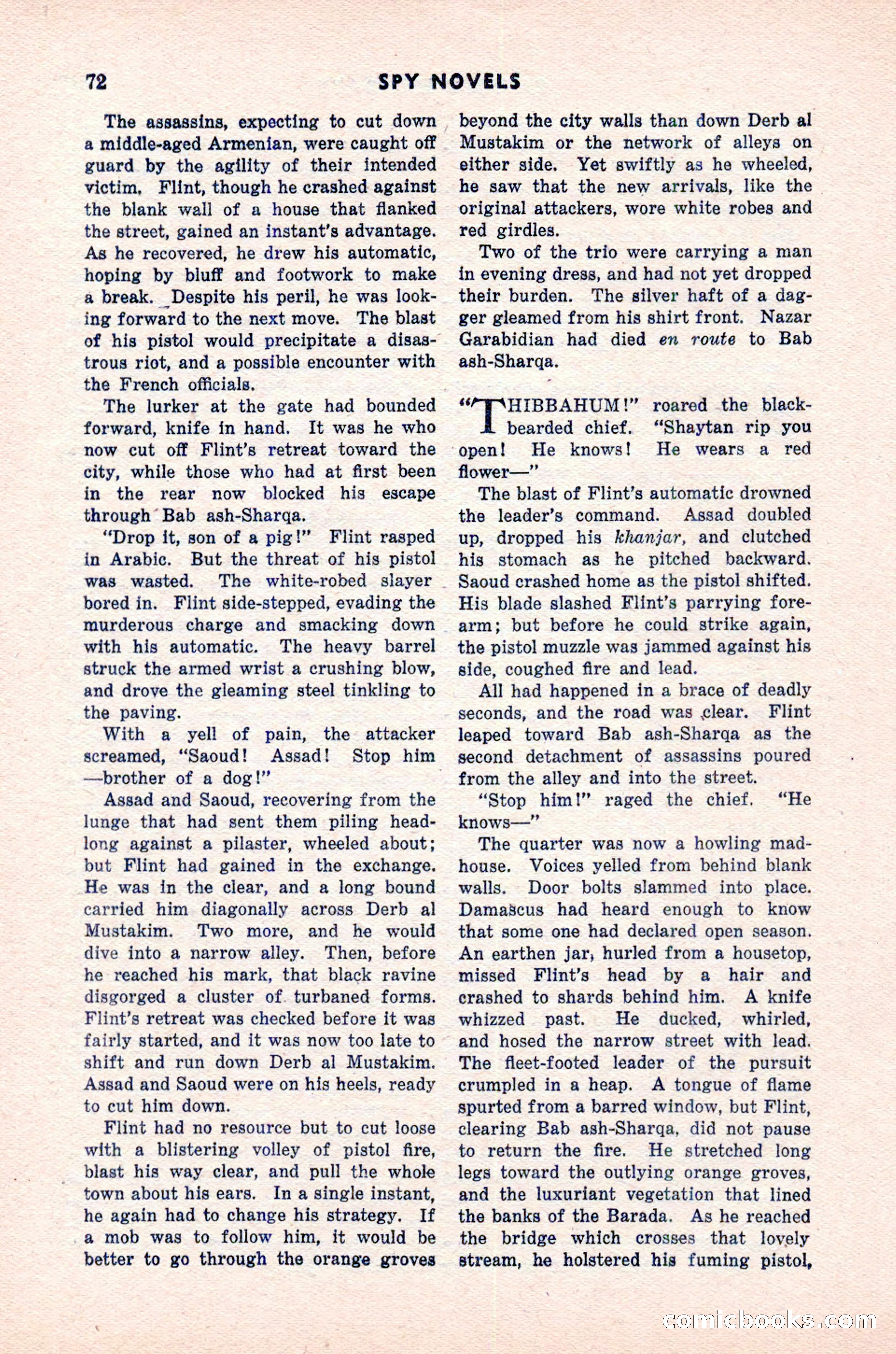 Spy Novels Magazine, June 1935 — page 74 of 122