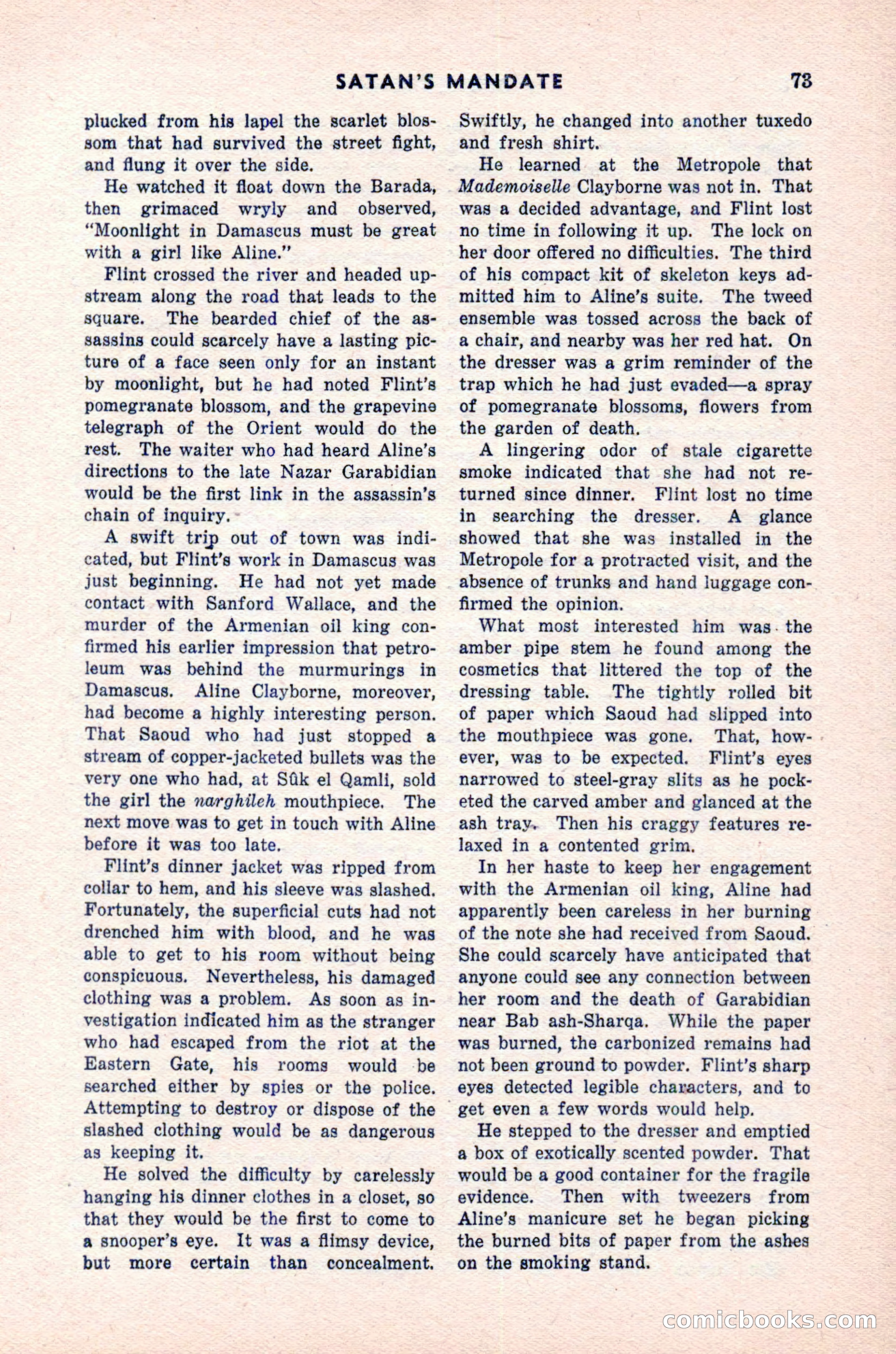 Spy Novels Magazine, June 1935 — page 75 of 122