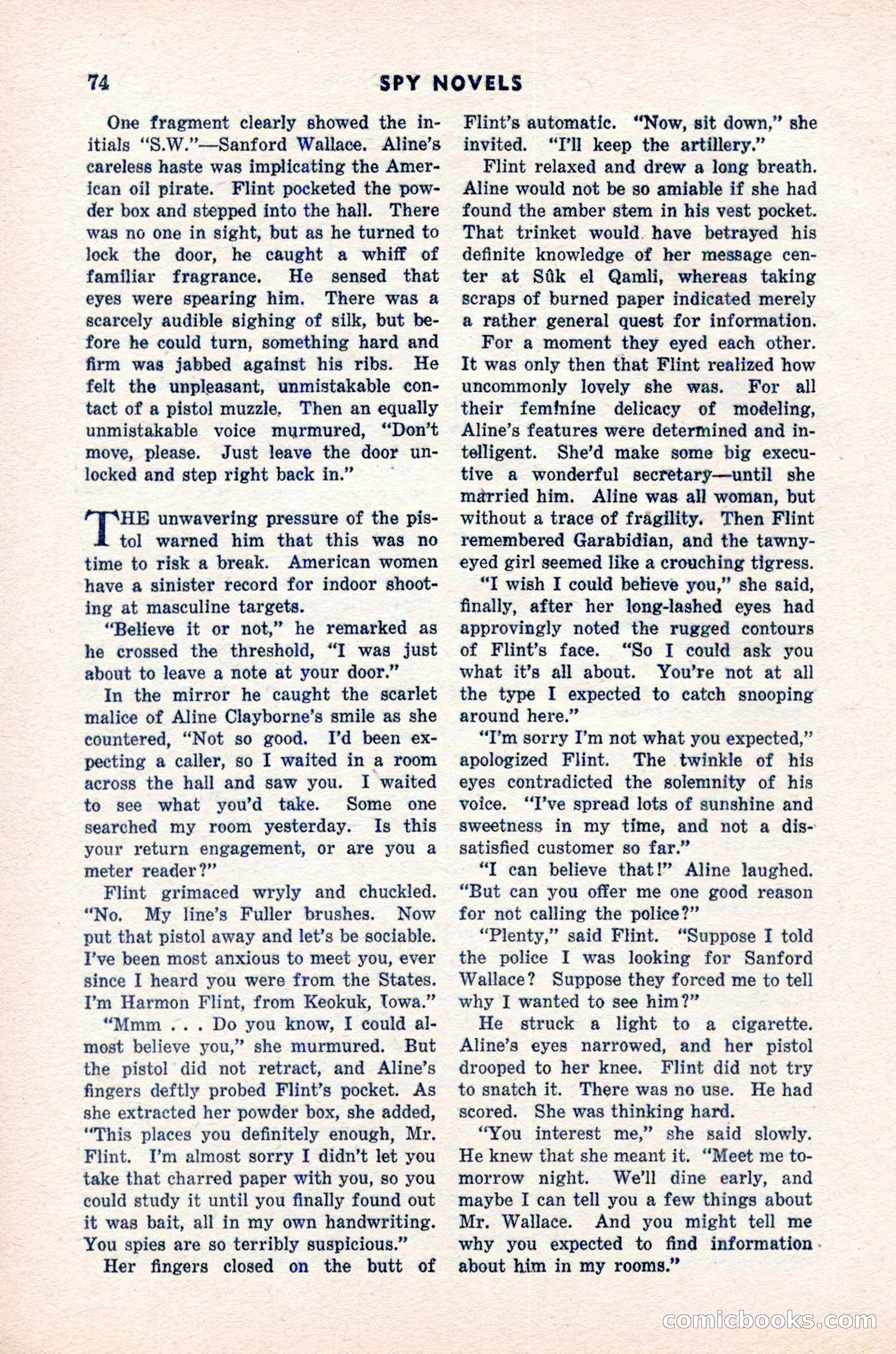 Spy Novels Magazine, June 1935 — page 76 of 122