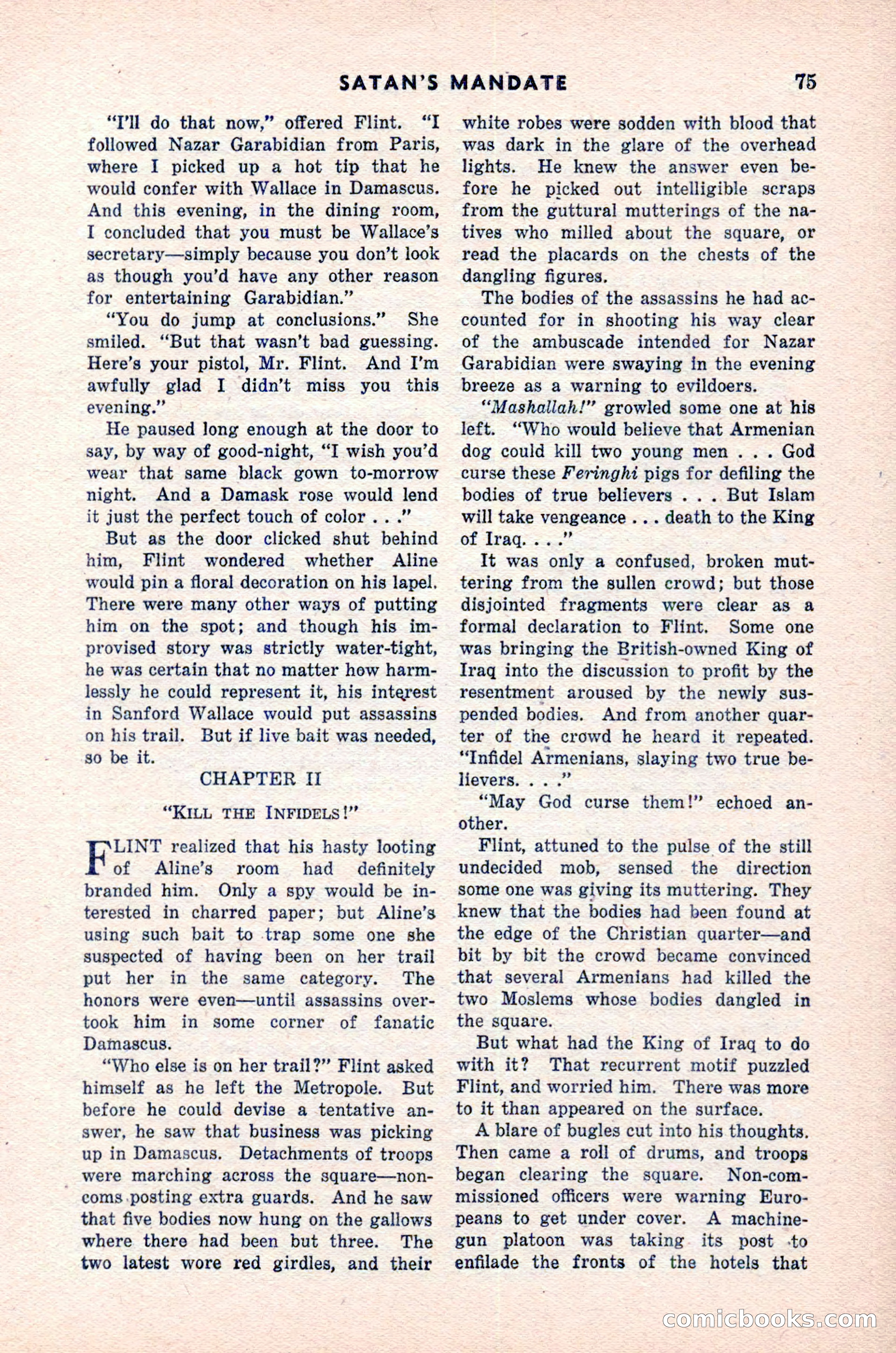 Spy Novels Magazine, June 1935 — page 77 of 122