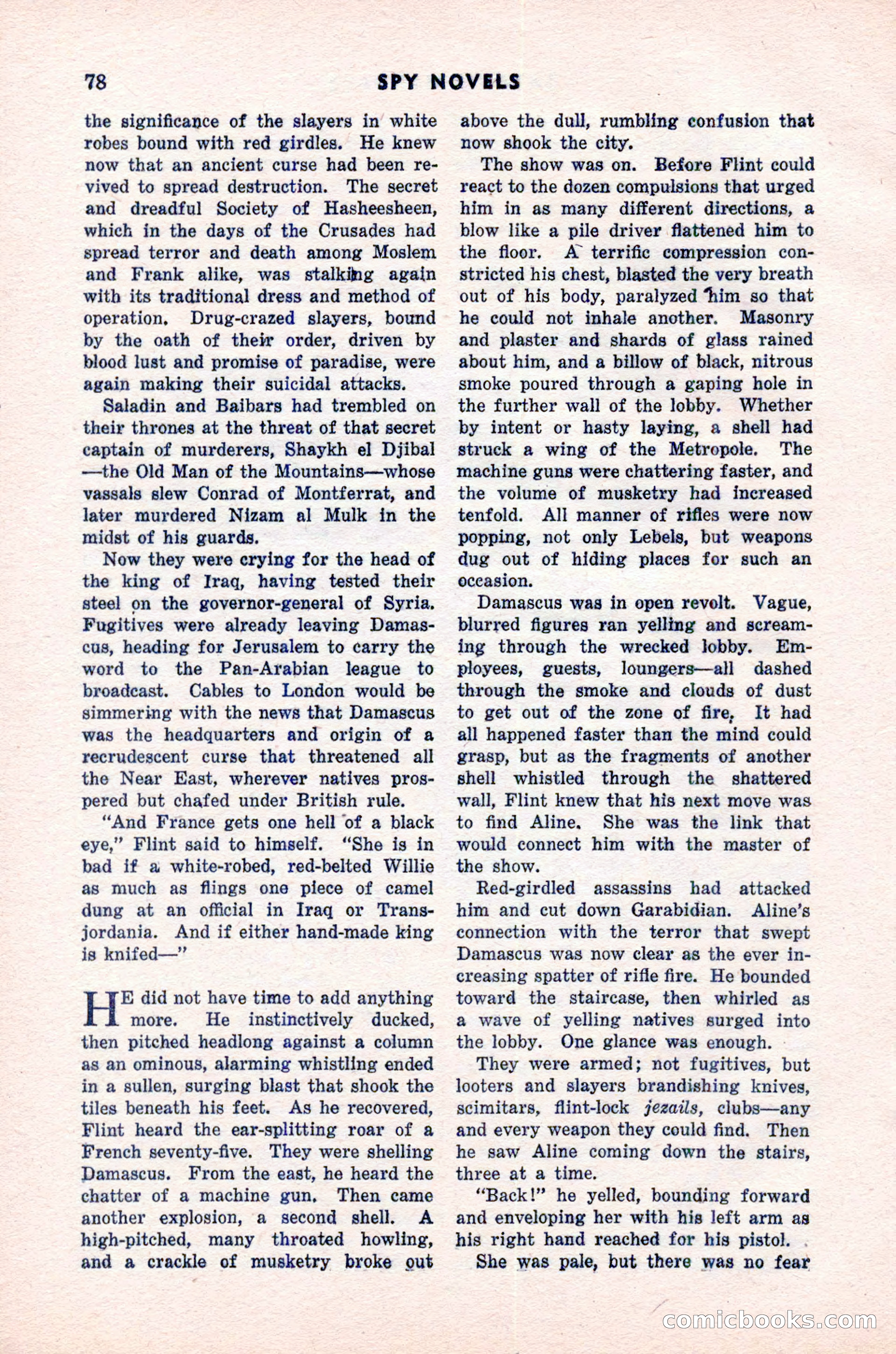 Spy Novels Magazine, June 1935 — page 80 of 122