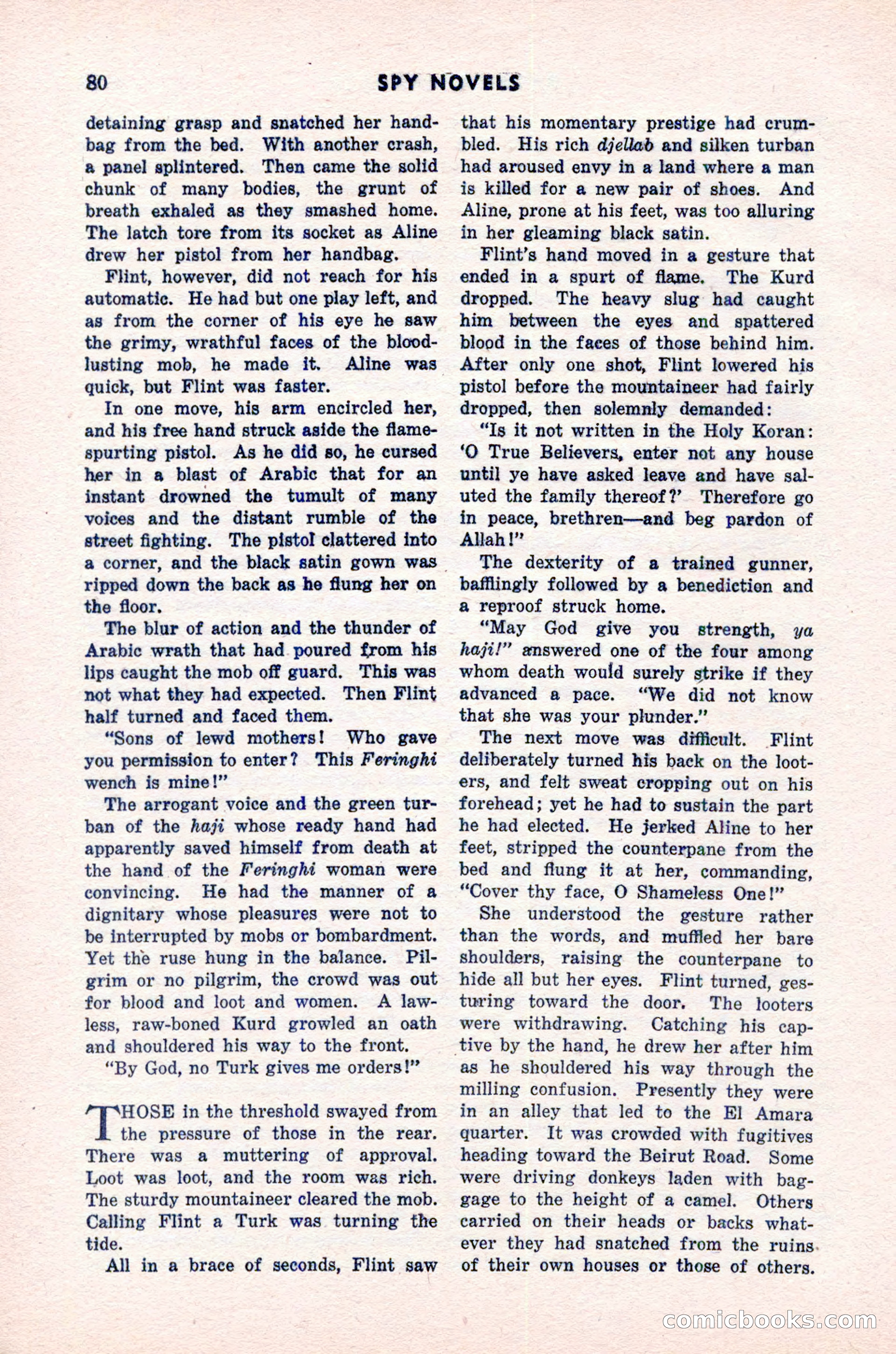 Spy Novels Magazine, June 1935 — page 82 of 122
