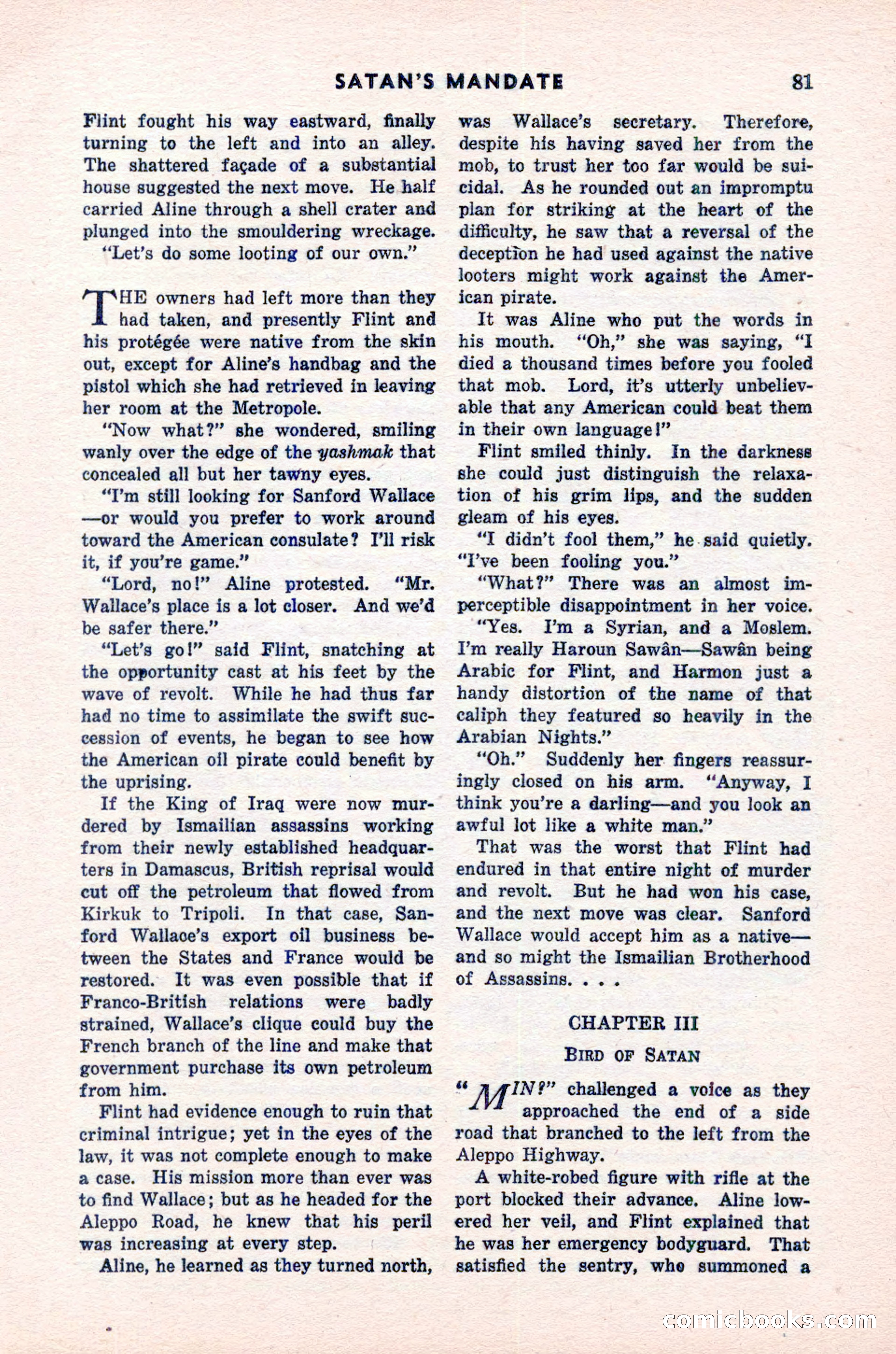 Spy Novels Magazine, June 1935 — page 83 of 122
