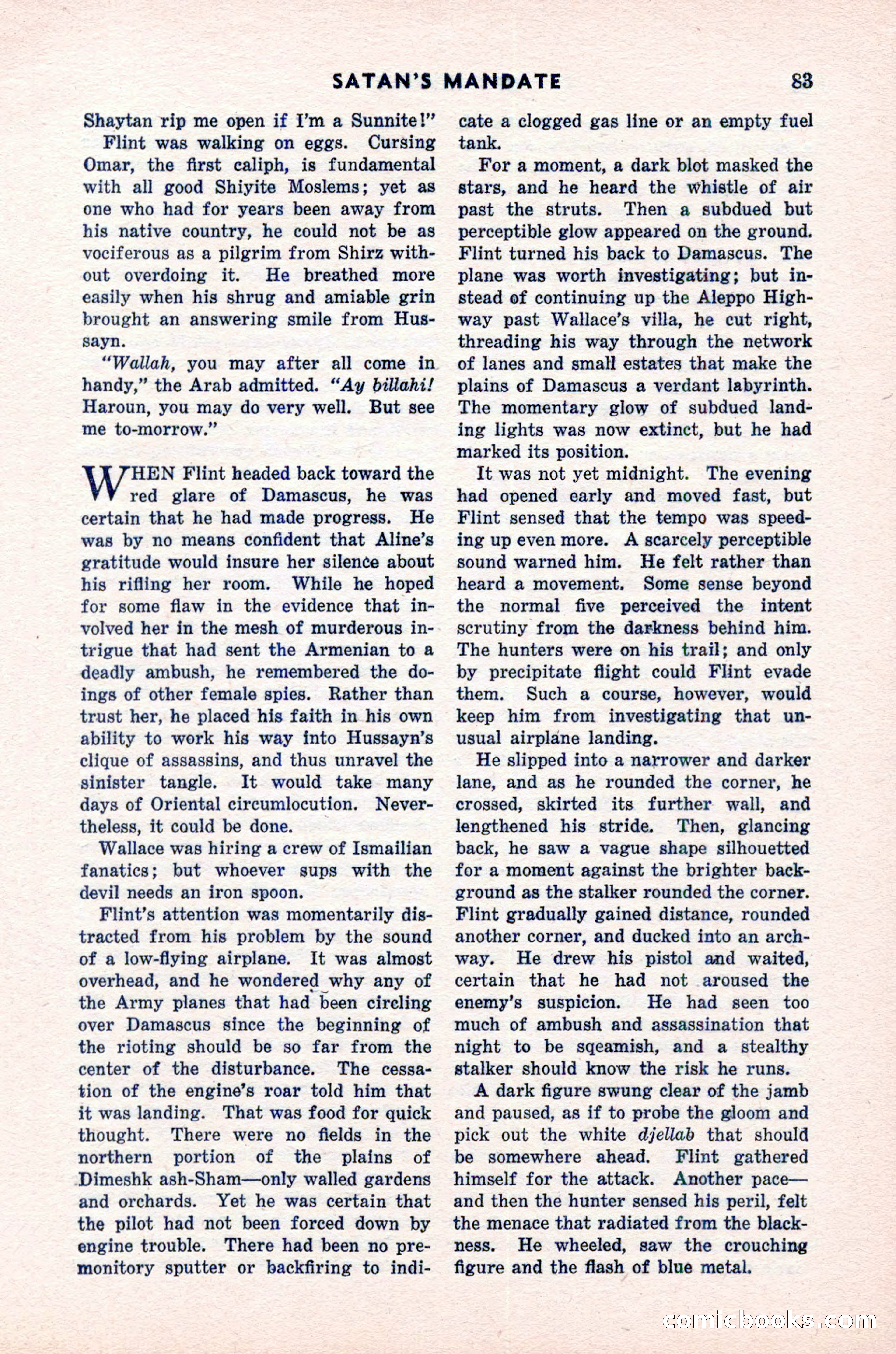 Spy Novels Magazine, June 1935 — page 85 of 122