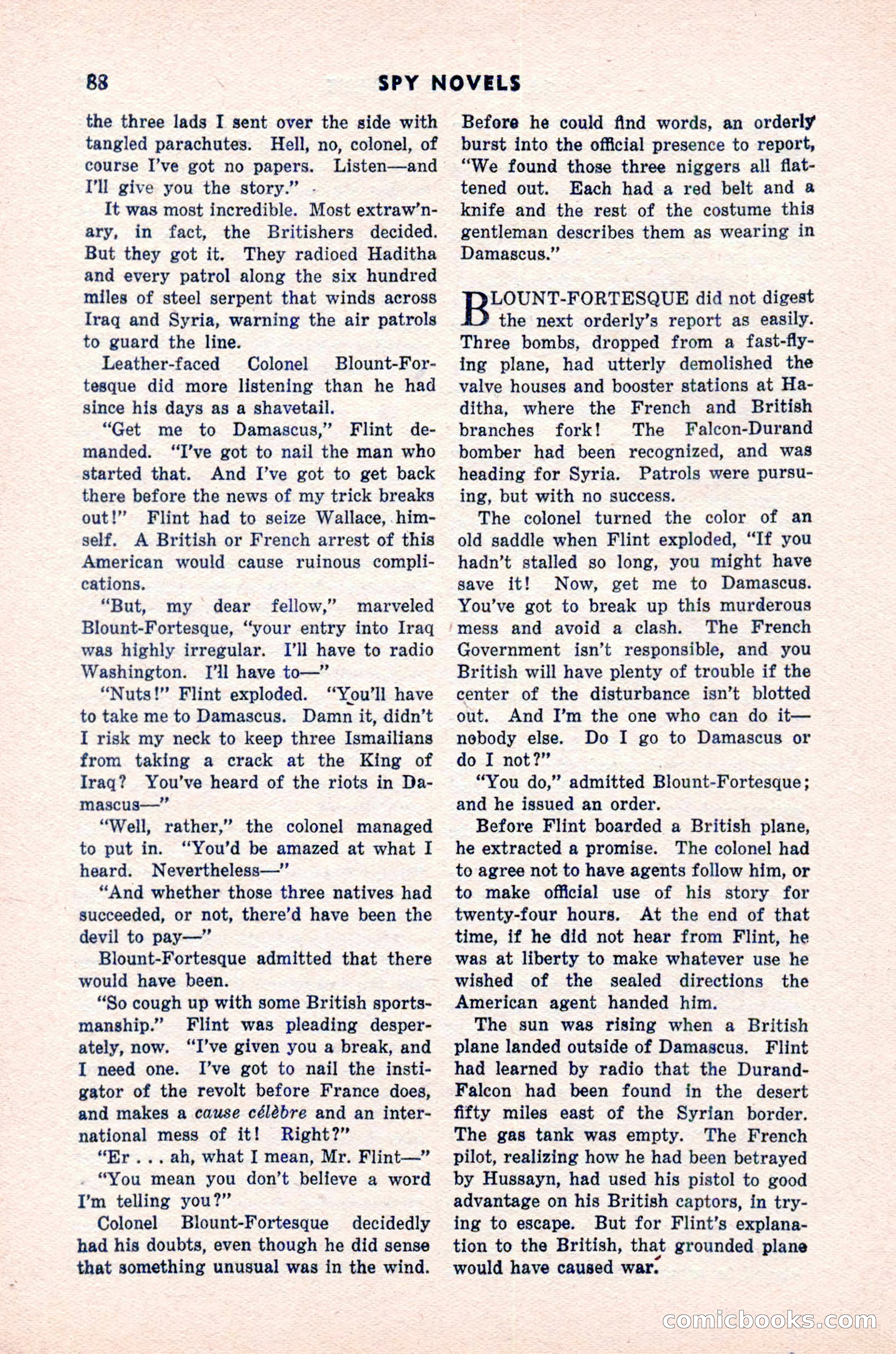 Spy Novels Magazine, June 1935 — page 90 of 122