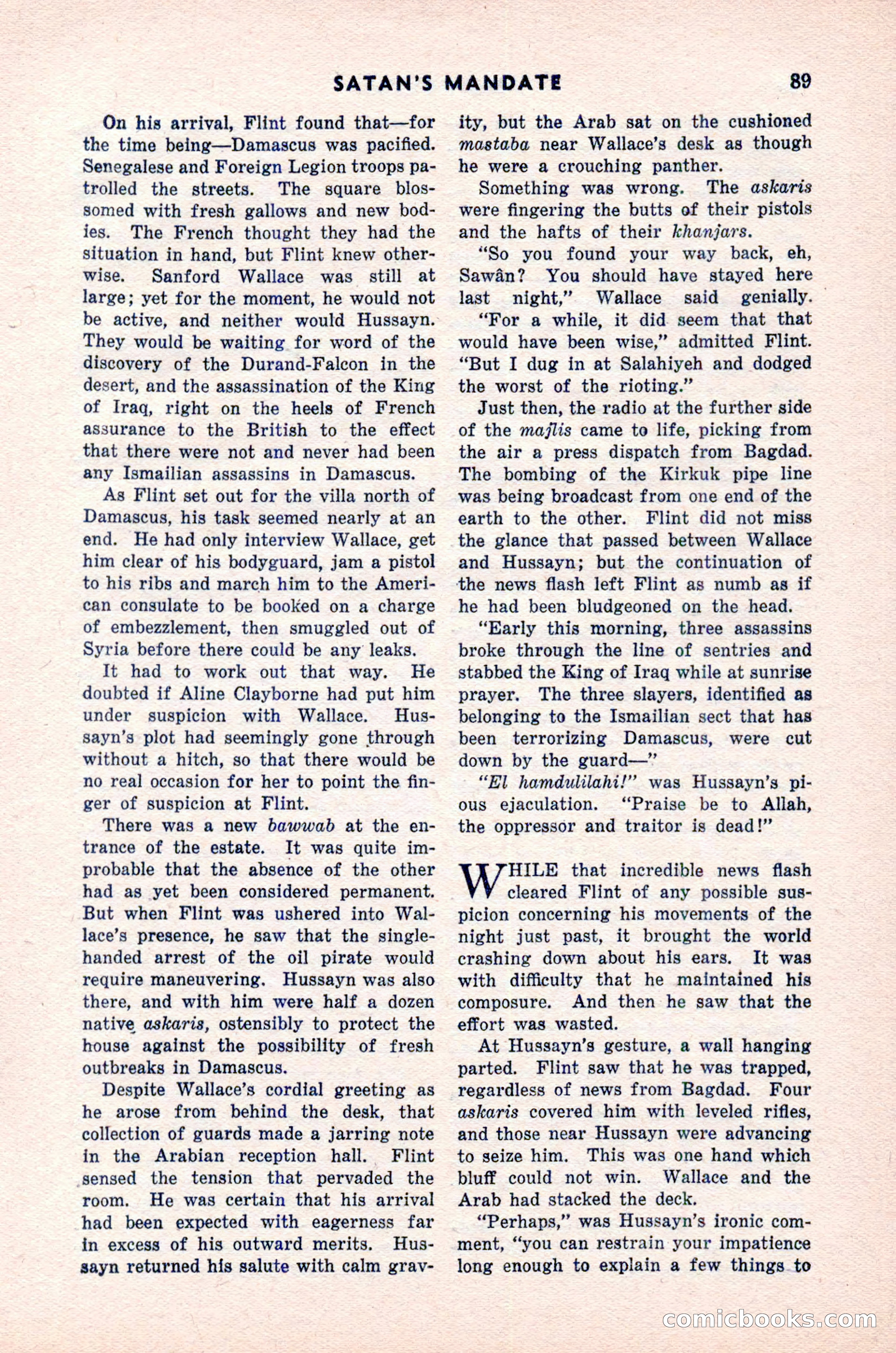 Spy Novels Magazine, June 1935 — page 91 of 122