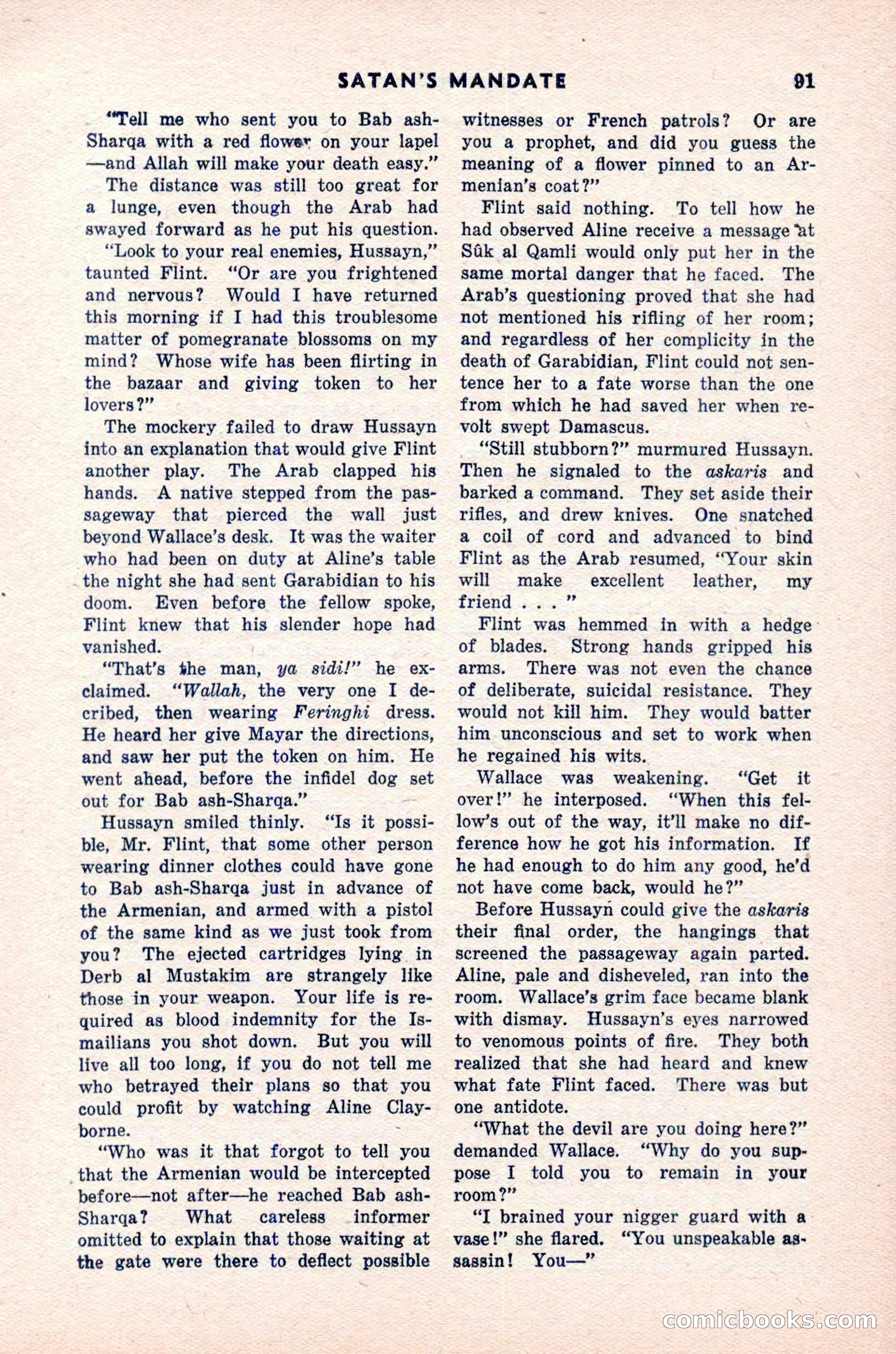 Spy Novels Magazine, June 1935 — page 93 of 122