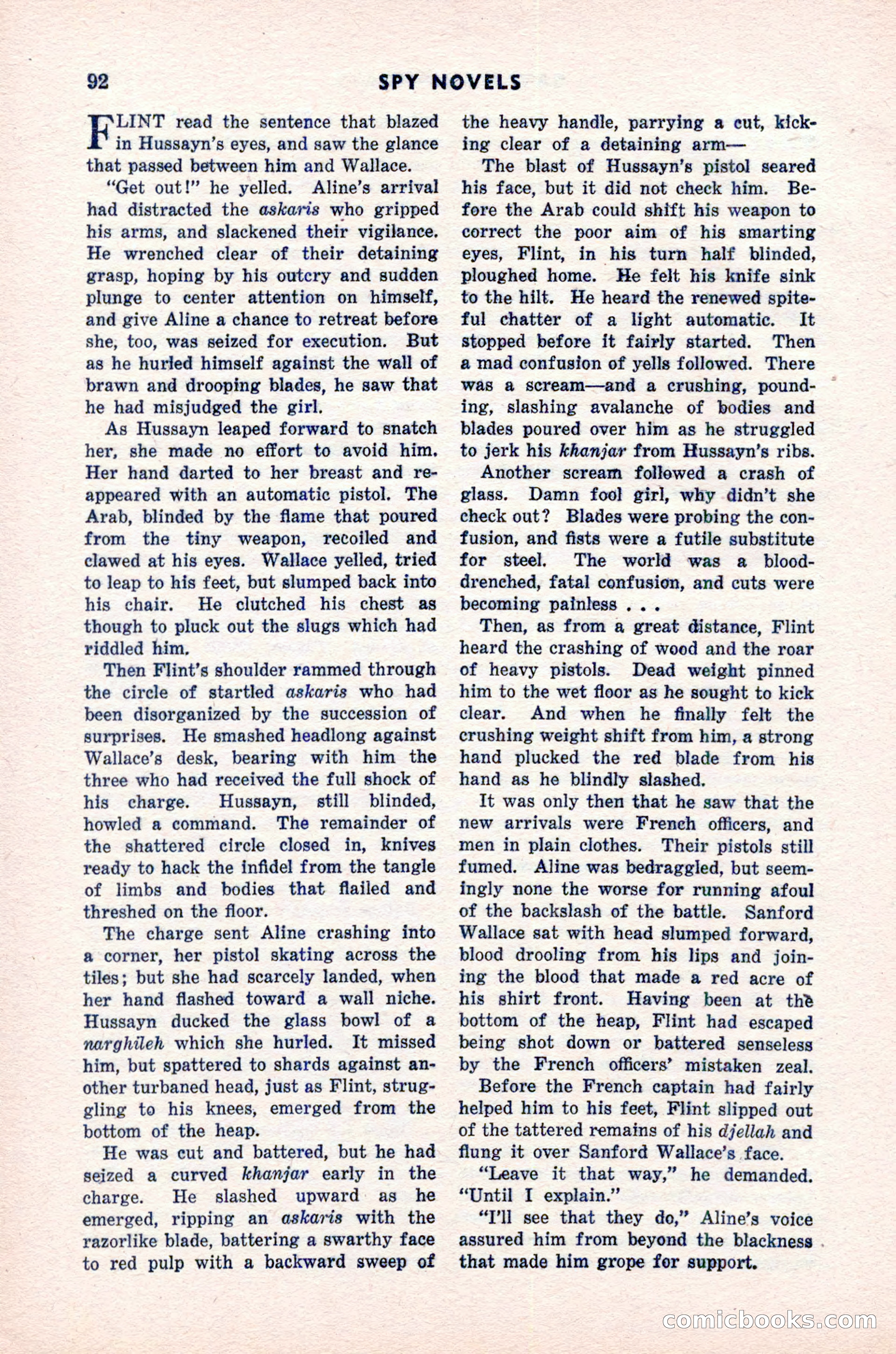 Spy Novels Magazine, June 1935 — page 94 of 122