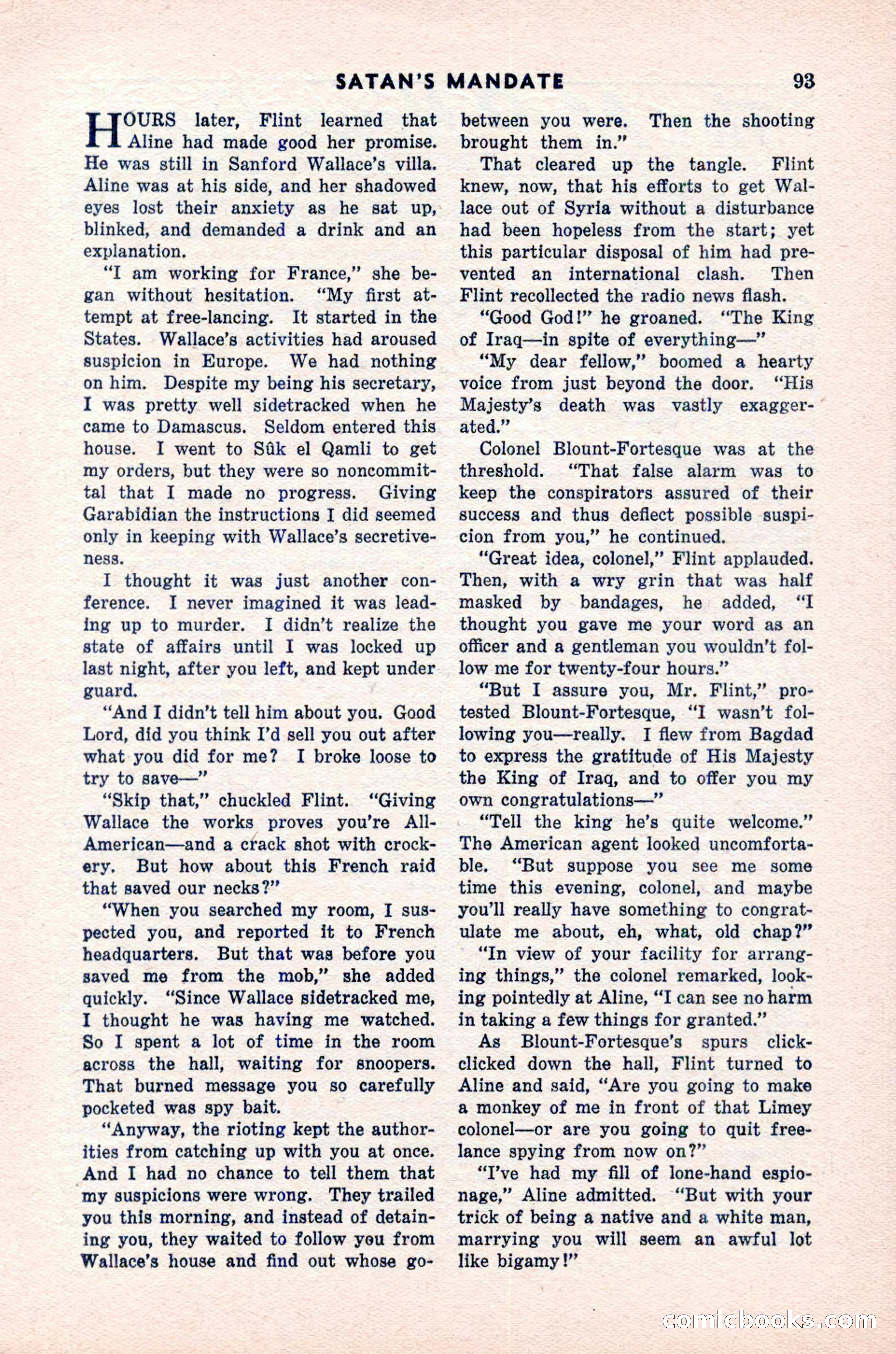 Spy Novels Magazine, June 1935 — page 95 of 122