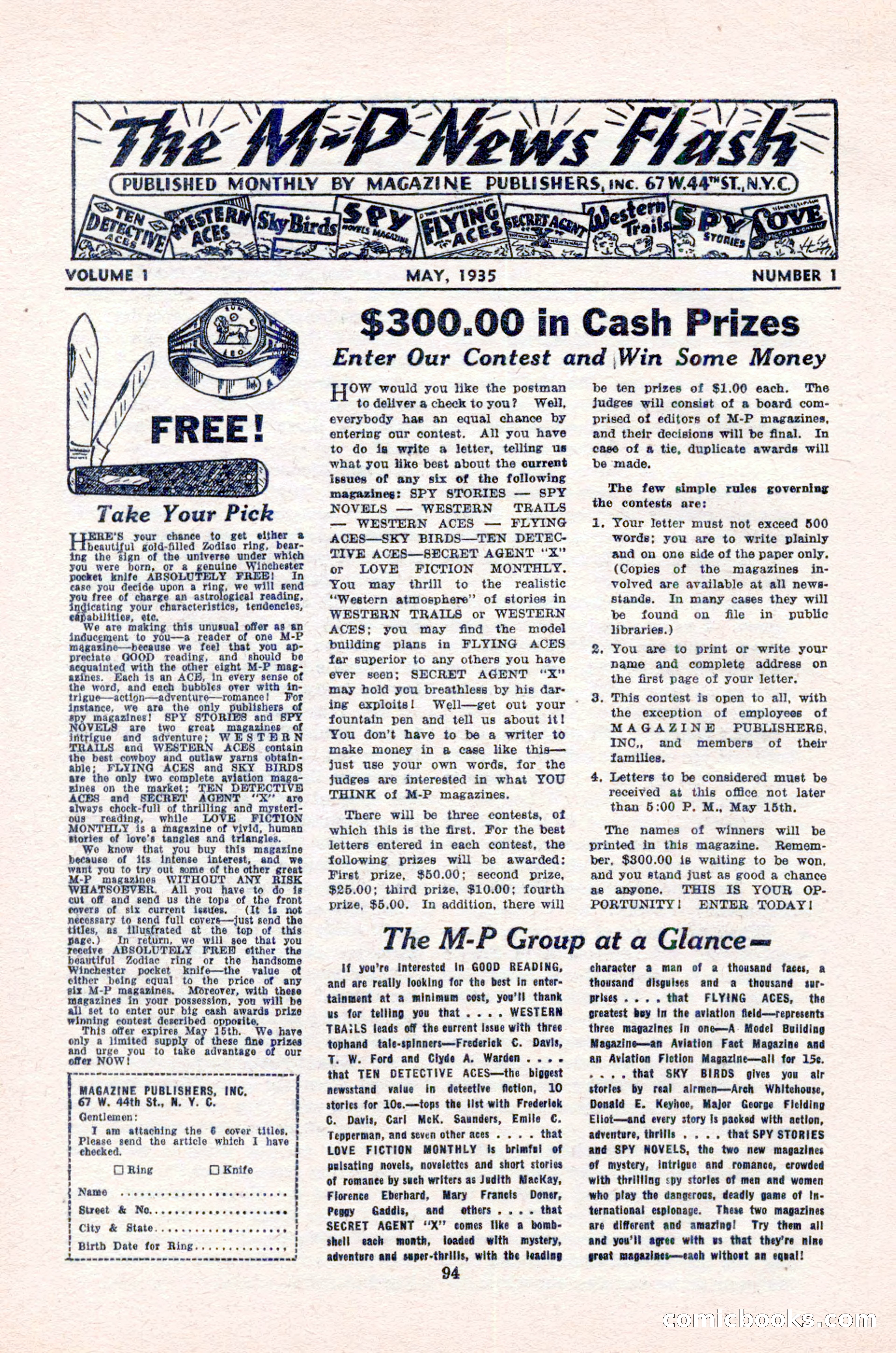 Spy Novels Magazine, June 1935 — page 96 of 122