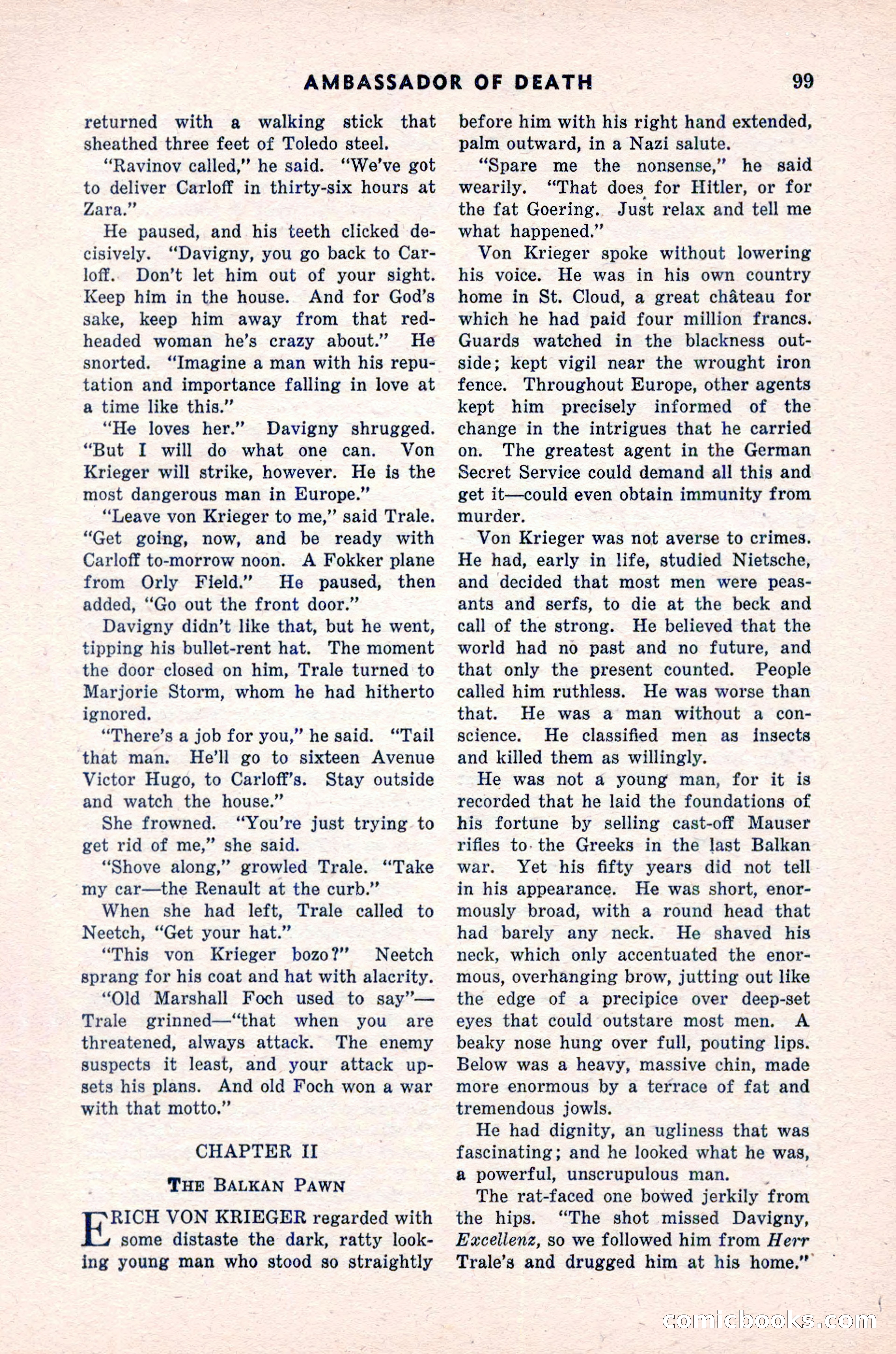 Spy Novels Magazine, June 1935 — page 101 of 122