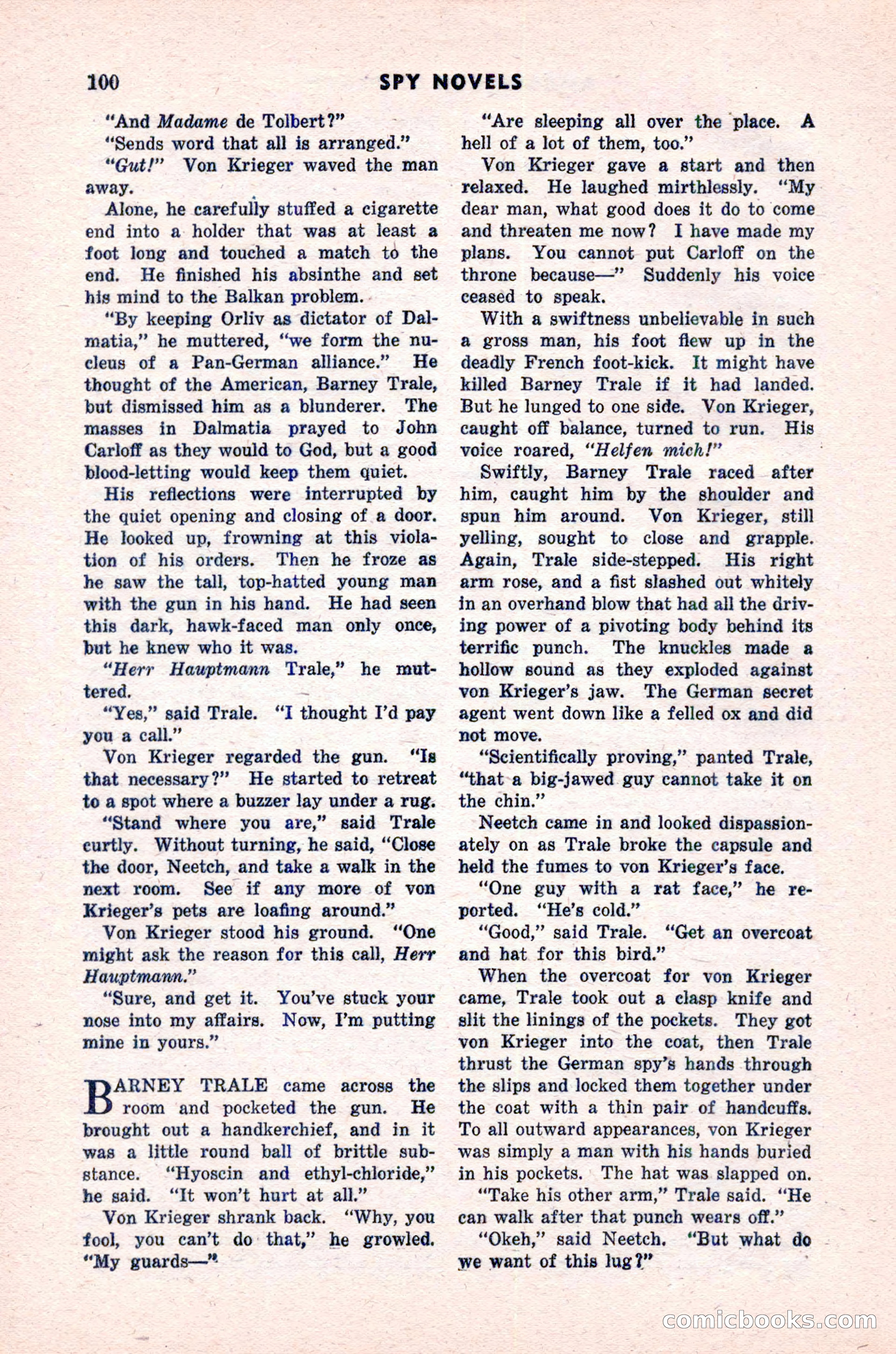 Spy Novels Magazine, June 1935 — page 102 of 122