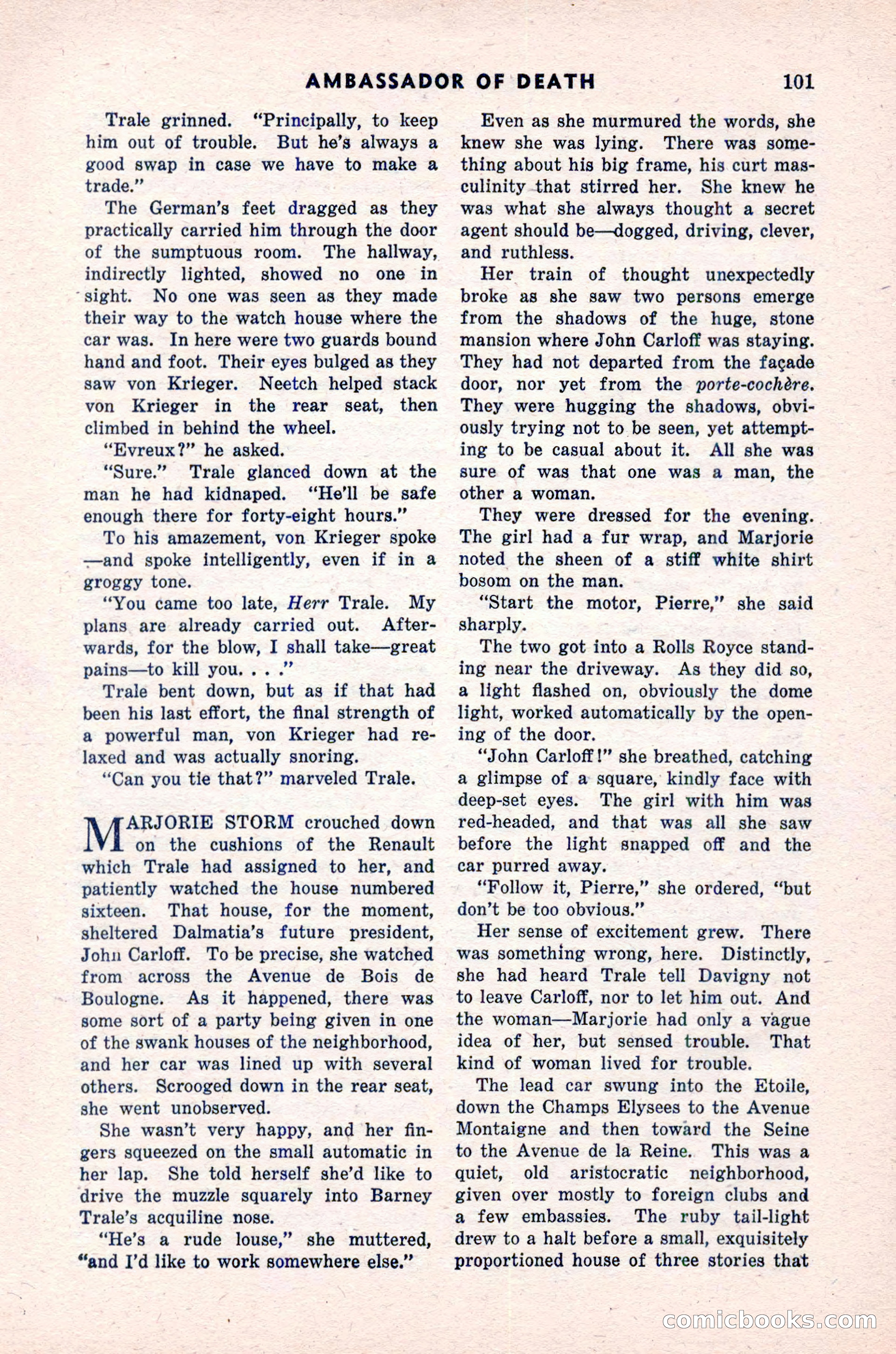 Spy Novels Magazine, June 1935 — page 103 of 122
