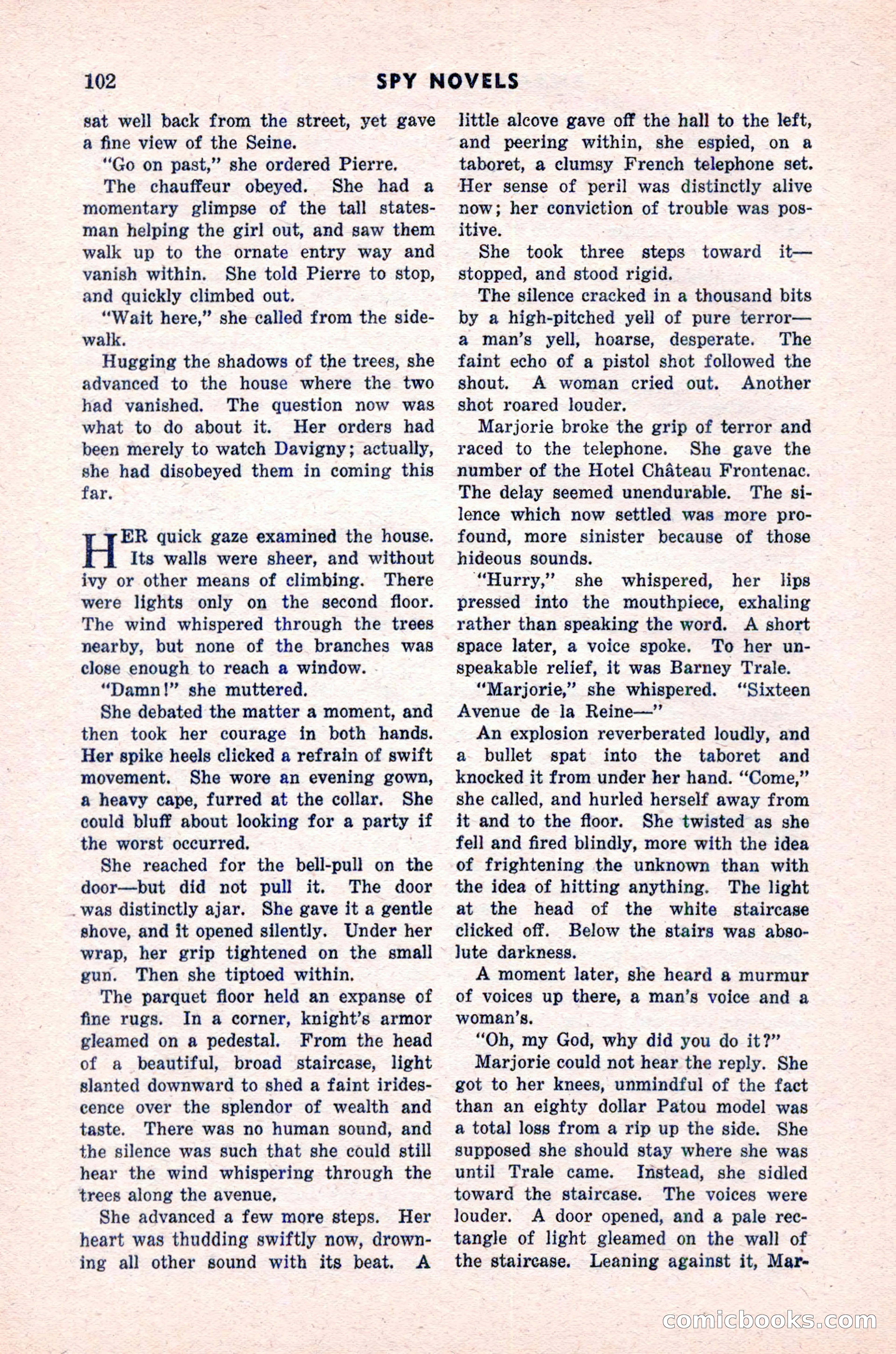 Spy Novels Magazine, June 1935 — page 104 of 122