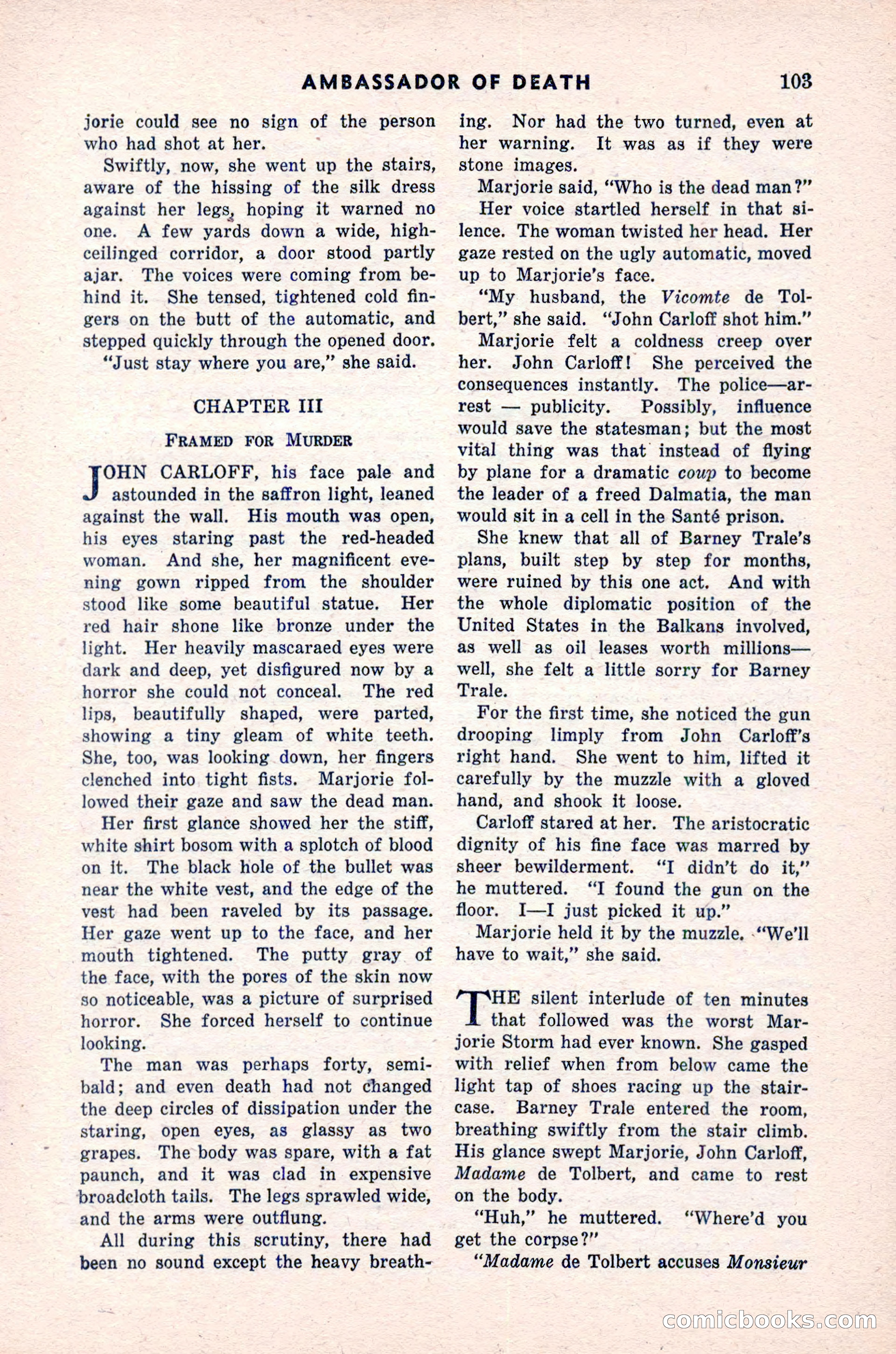 Spy Novels Magazine, June 1935 — page 105 of 122