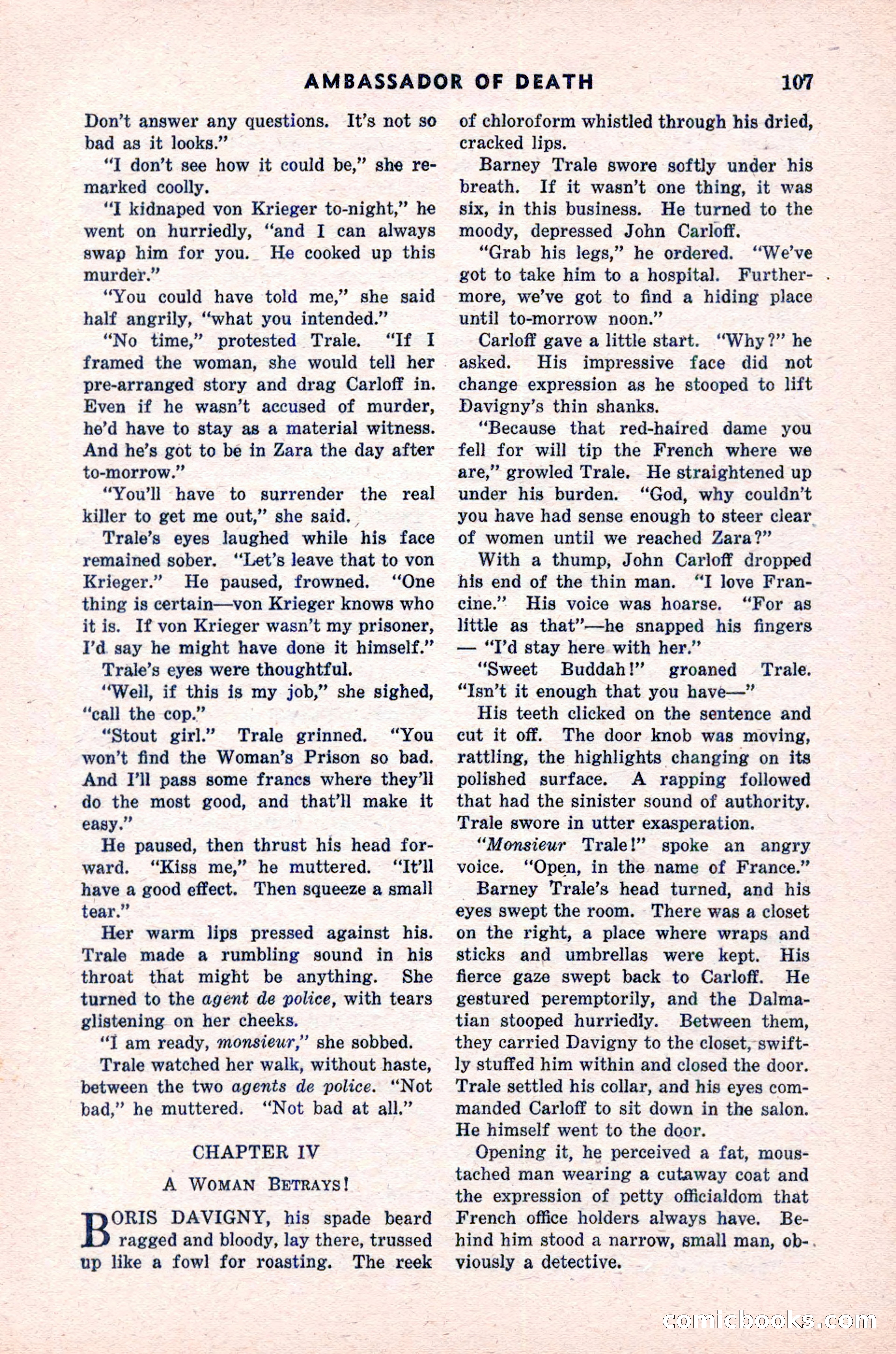 Spy Novels Magazine, June 1935 — page 109 of 122