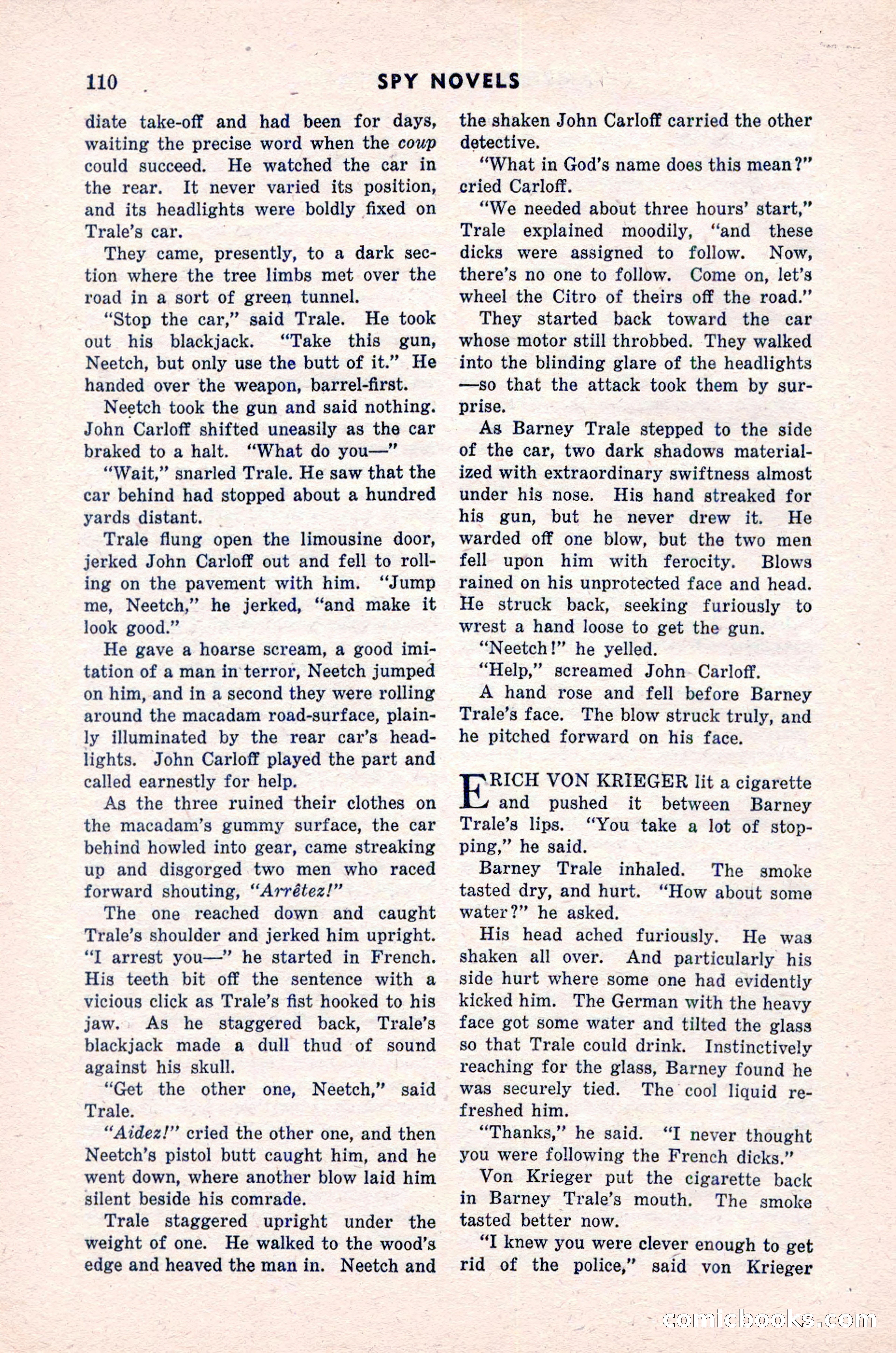Spy Novels Magazine, June 1935 — page 112 of 122