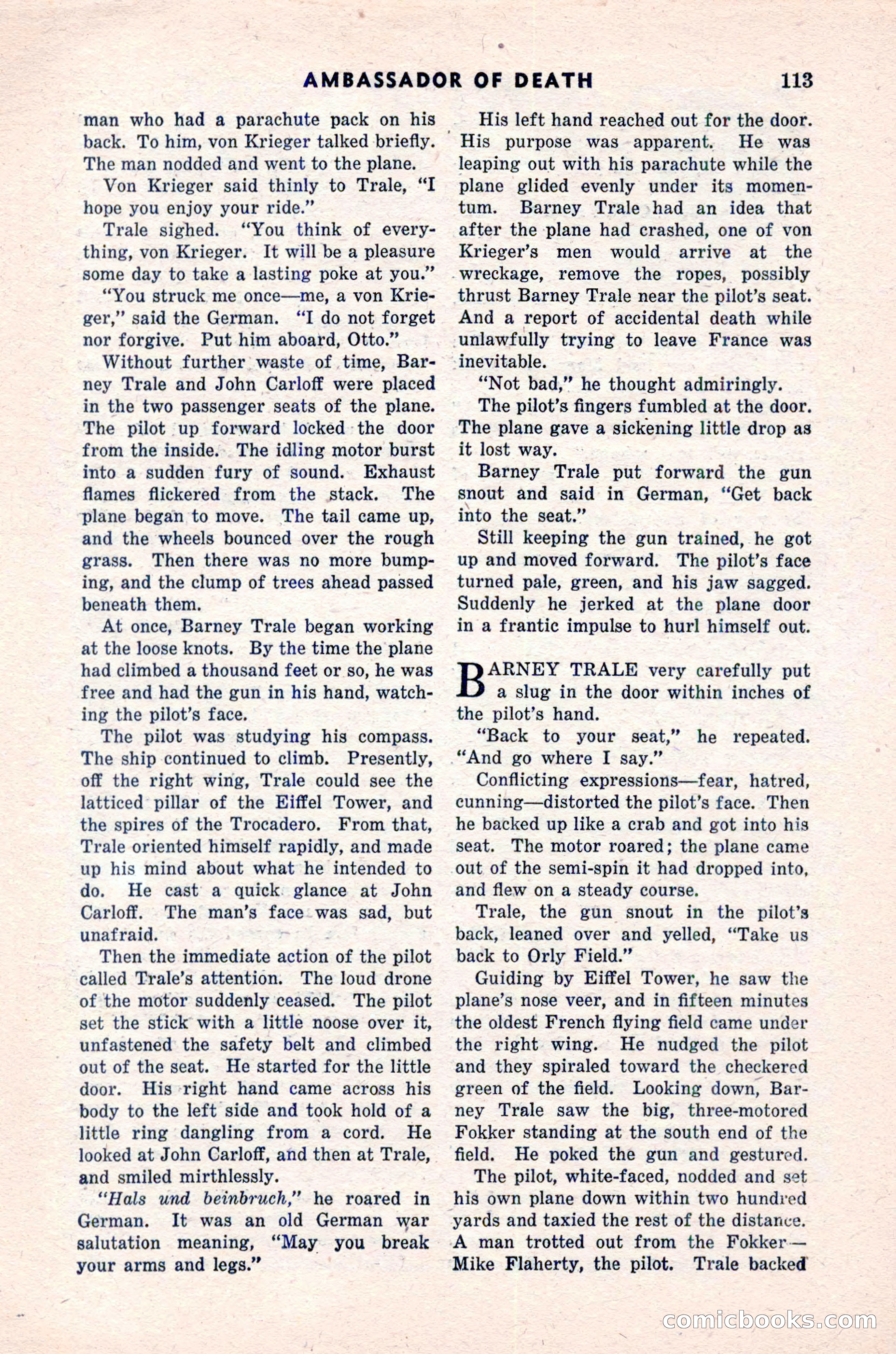 Spy Novels Magazine, June 1935 — page 115 of 122