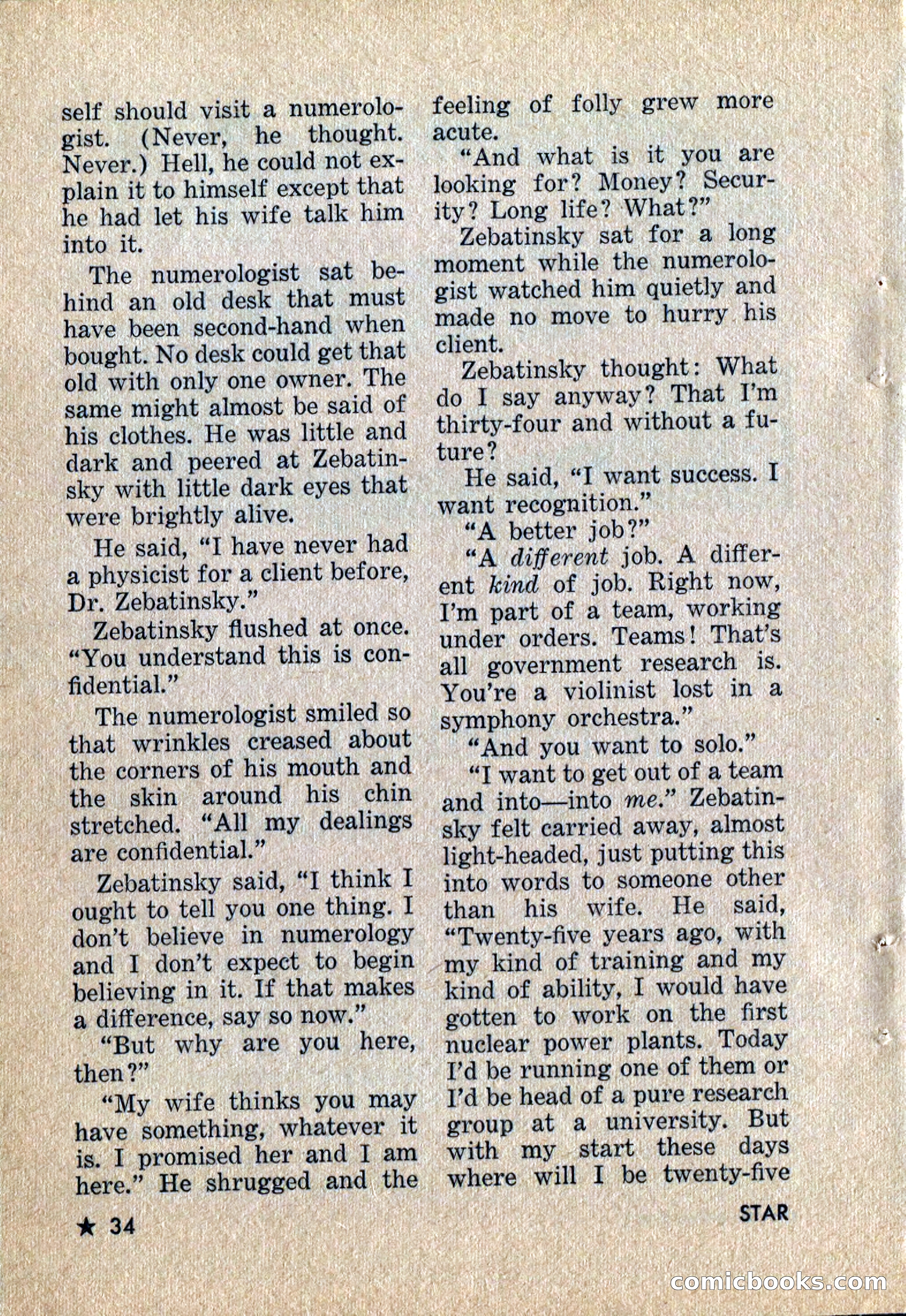 Star Science Fiction, January 1958 — page 36 of 132