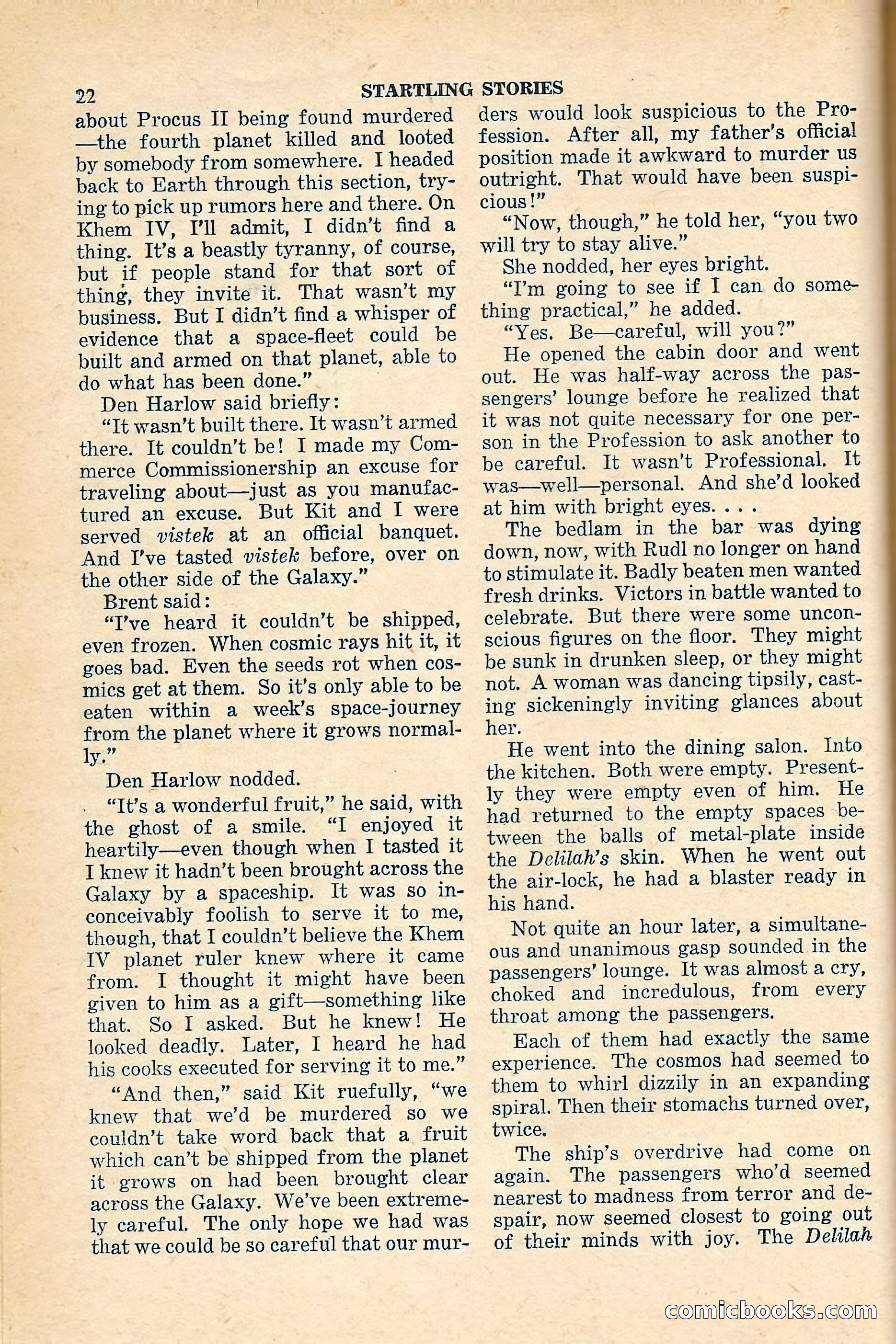 Startling Stories (New Zealand Edition) — page 22 of 68