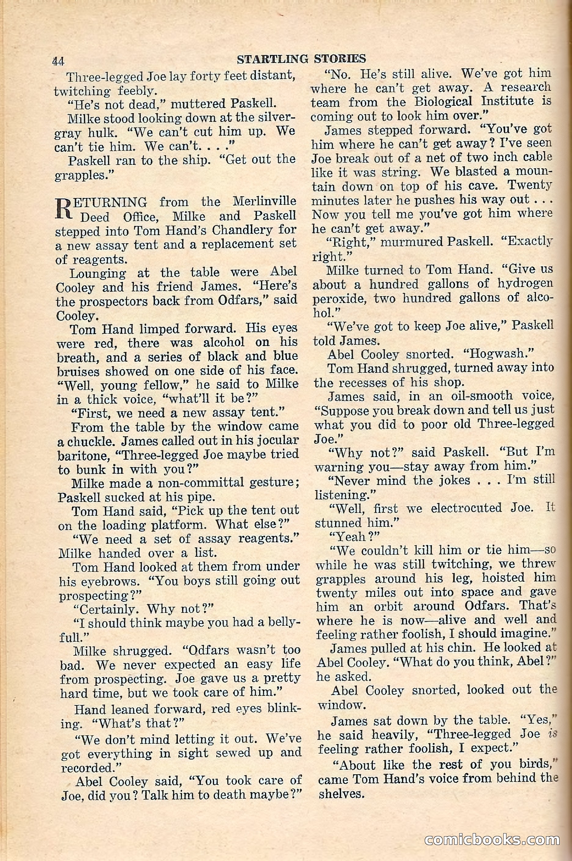 Startling Stories (New Zealand Edition) — page 44 of 68