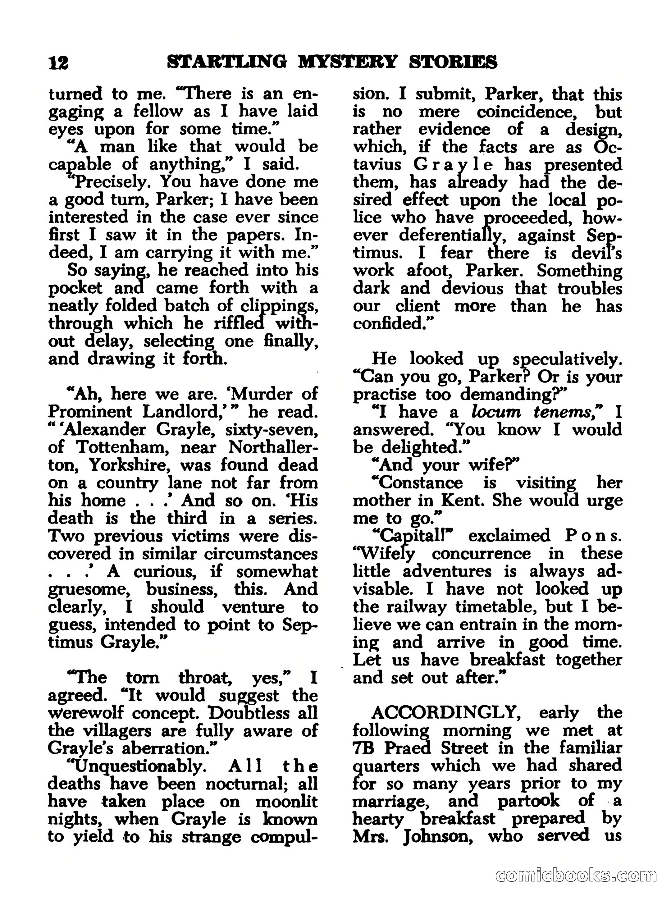 Startling Mystery Stories, No. 4 — page 12 of 132
