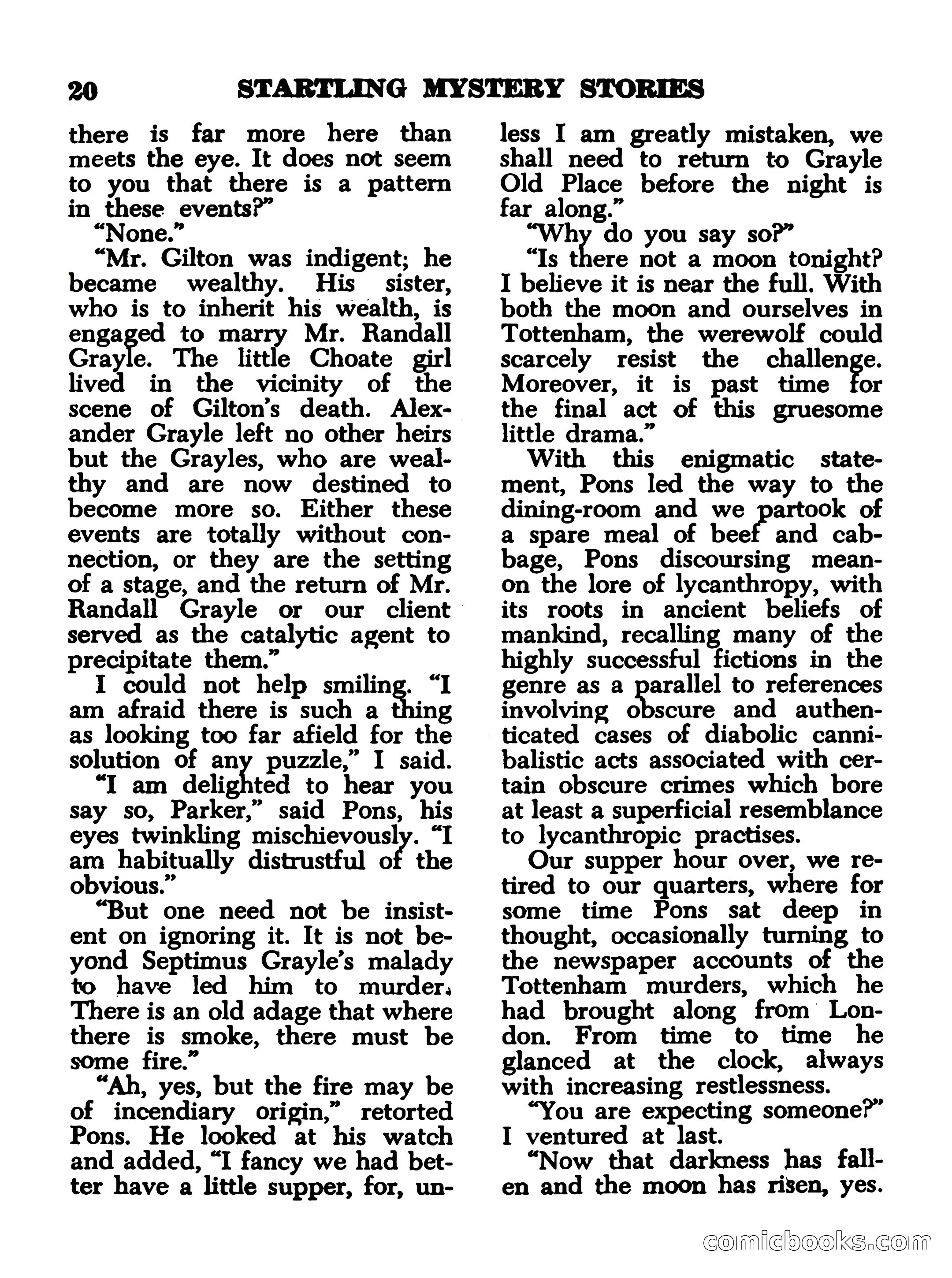 Startling Mystery Stories, No. 4 — page 20 of 132