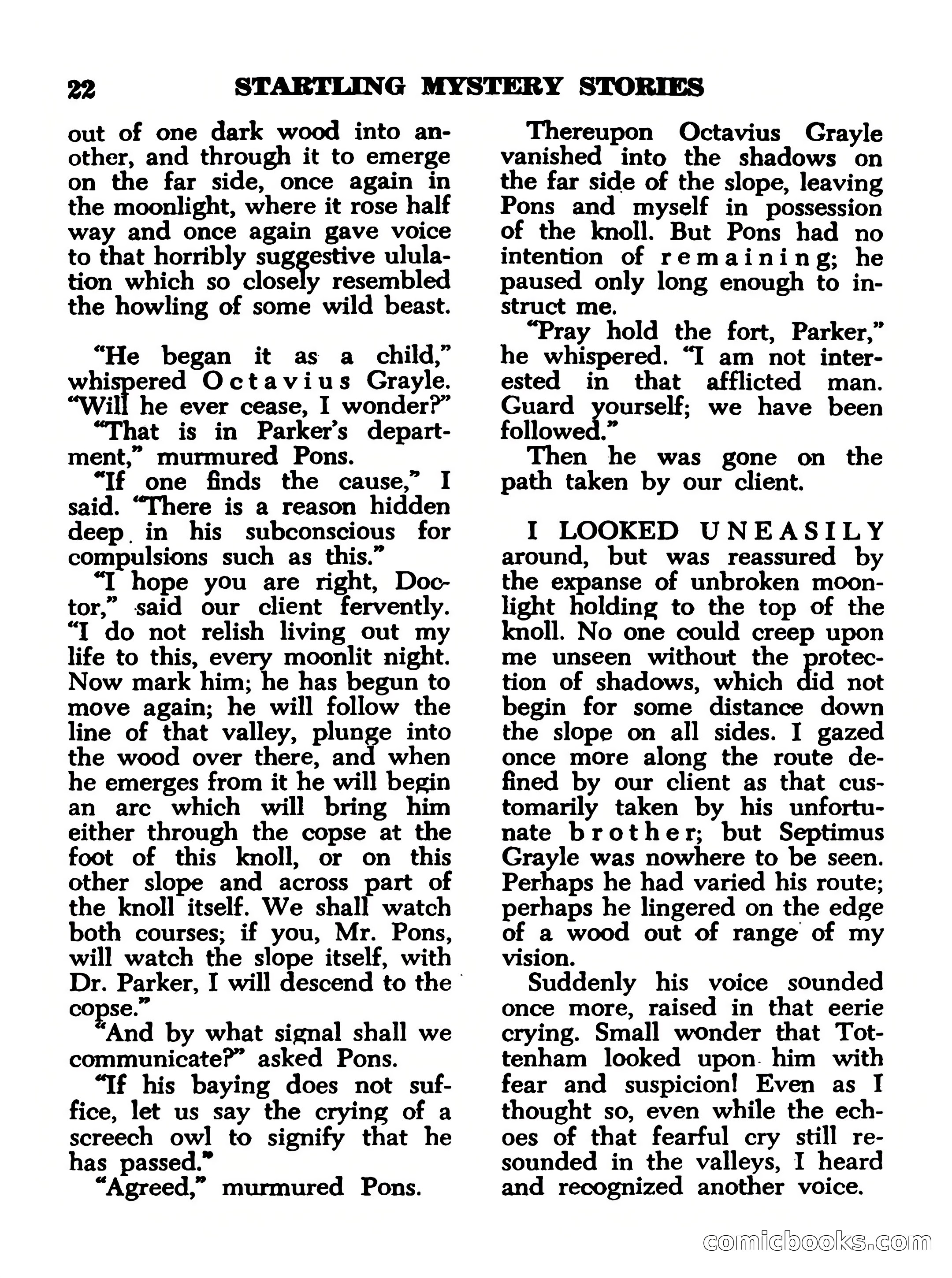 Startling Mystery Stories, No. 4 — page 22 of 132