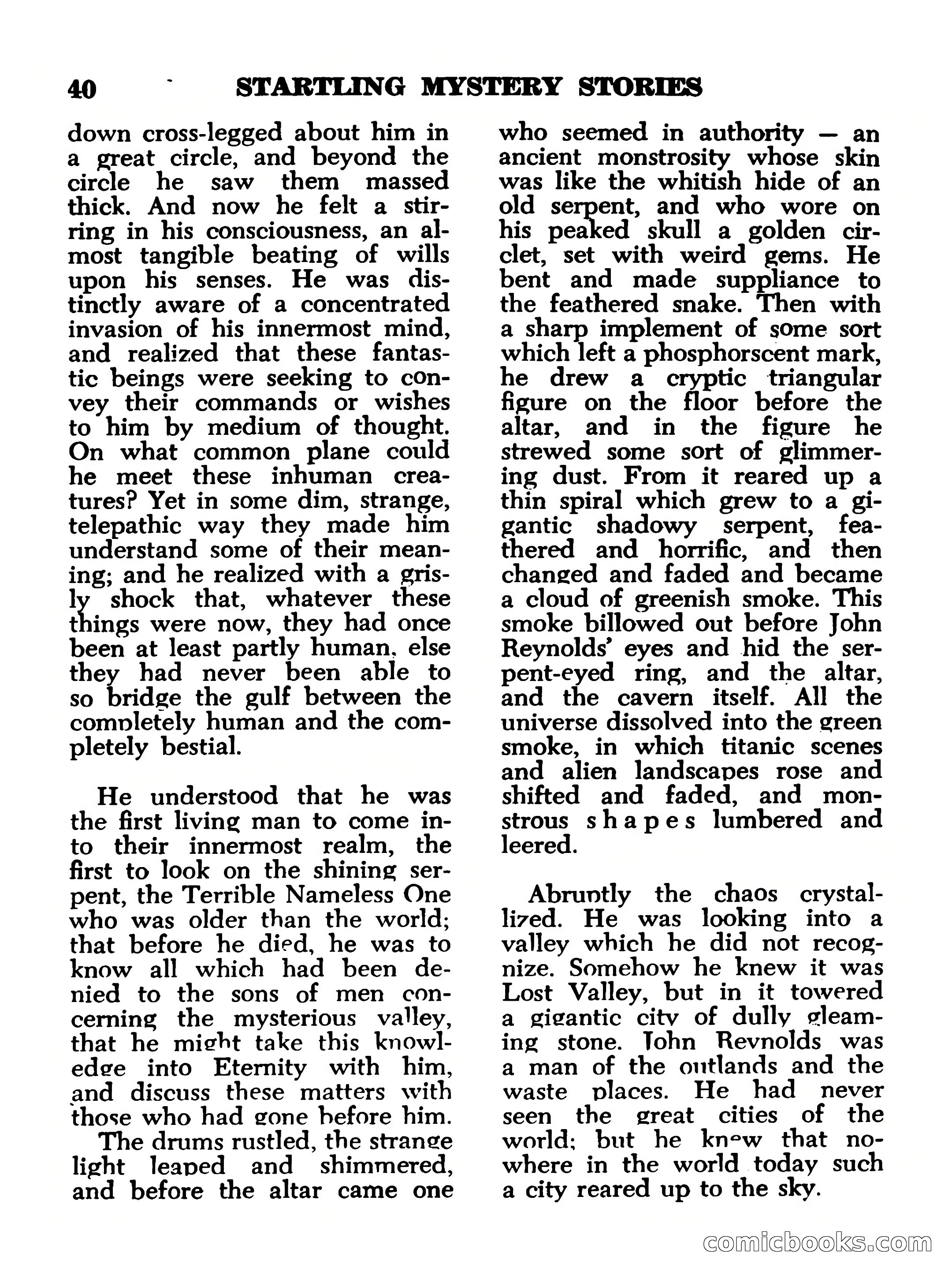 Startling Mystery Stories, No. 4 — page 40 of 132
