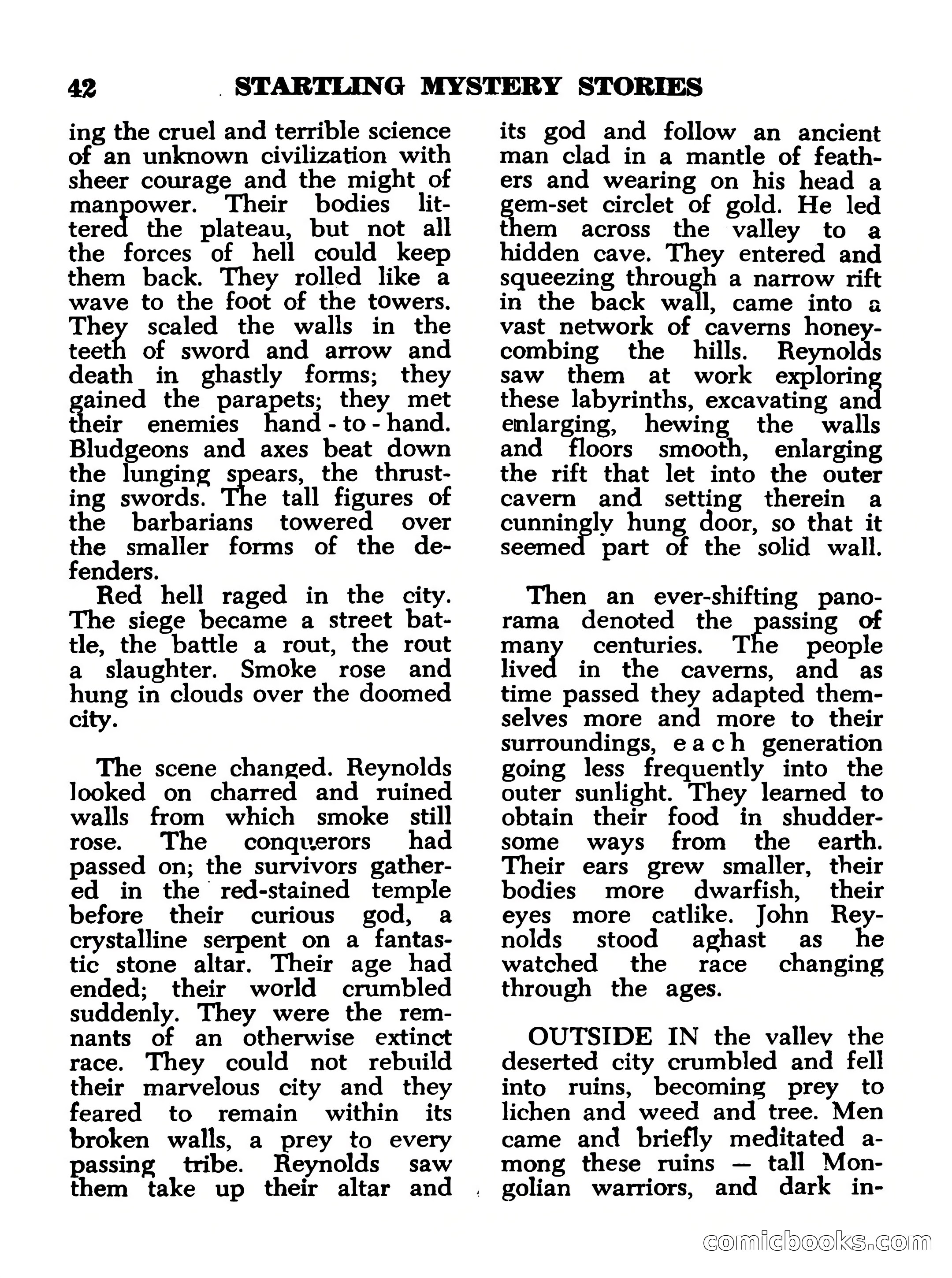 Startling Mystery Stories, No. 4 — page 42 of 132