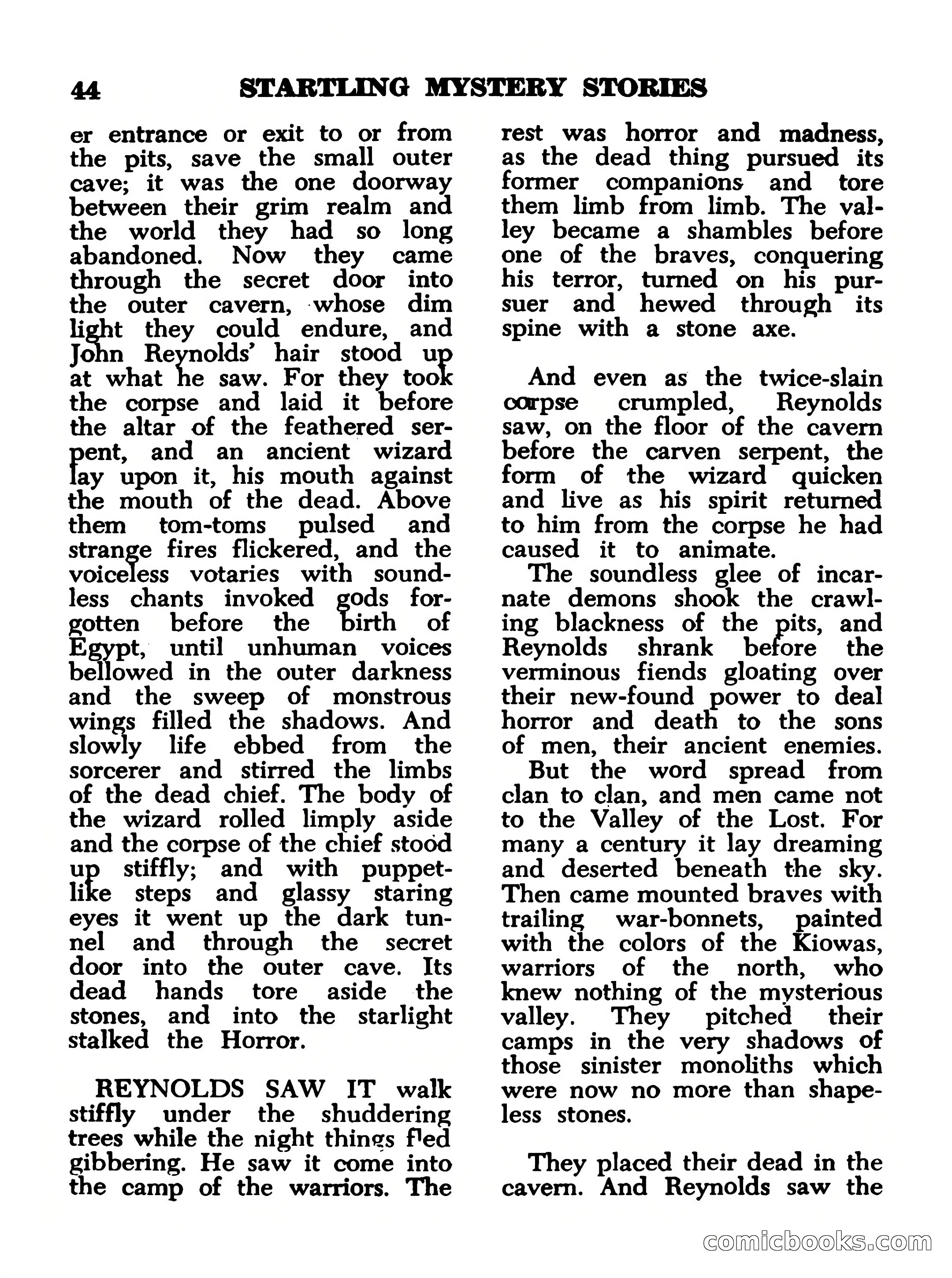 Startling Mystery Stories, No. 4 — page 44 of 132