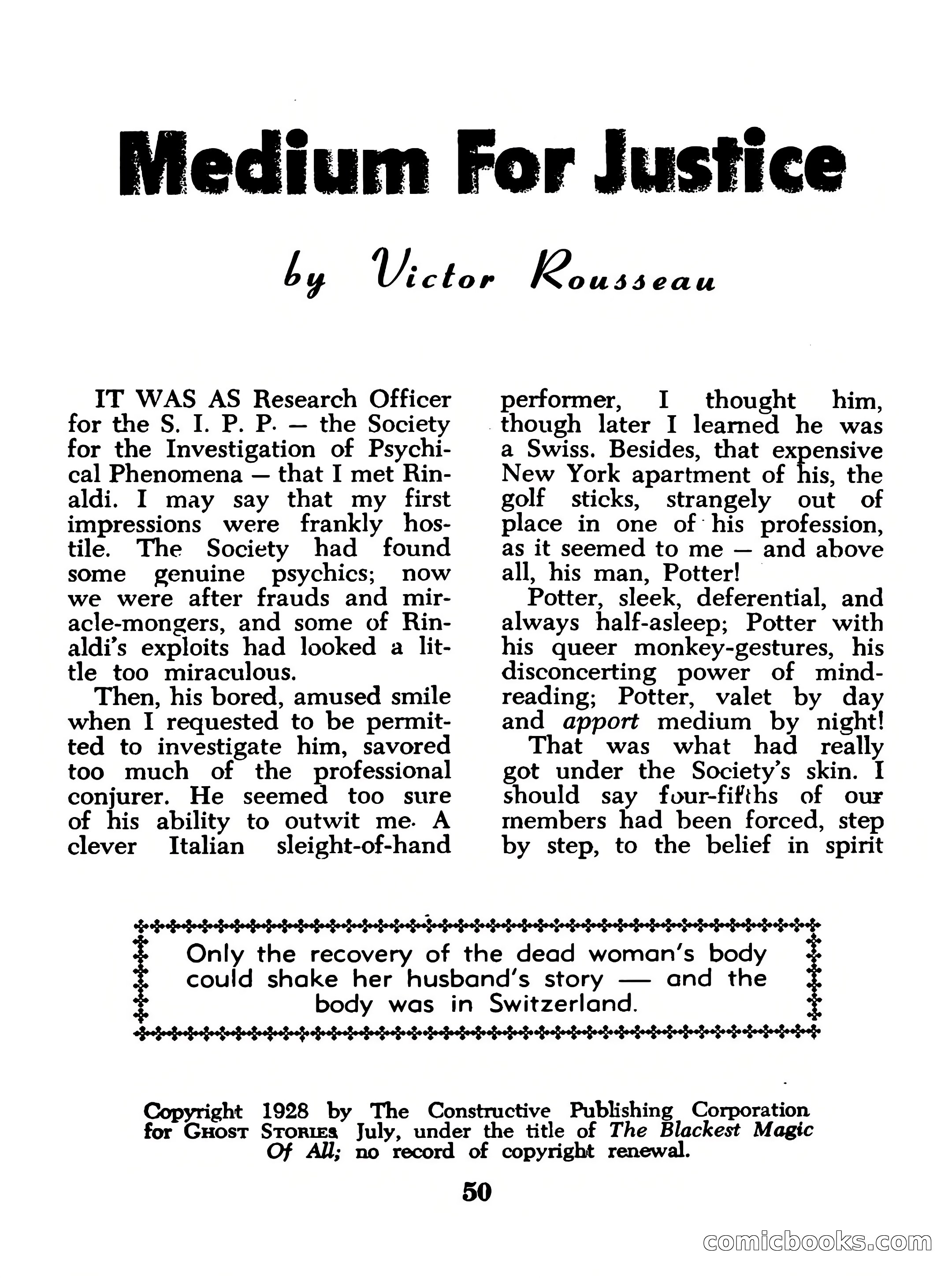 Startling Mystery Stories, No. 4 — page 50 of 132