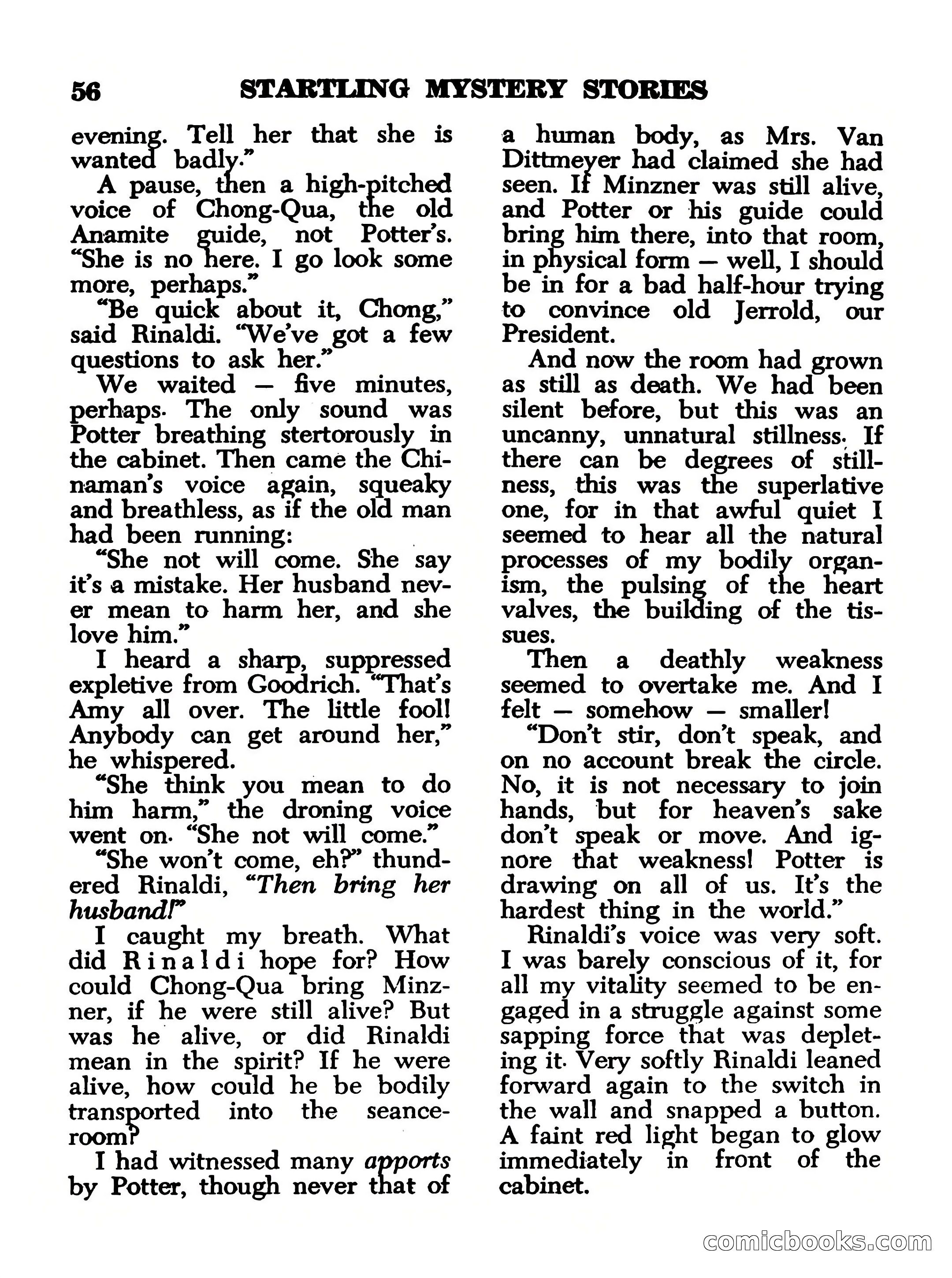 Startling Mystery Stories, No. 4 — page 56 of 132
