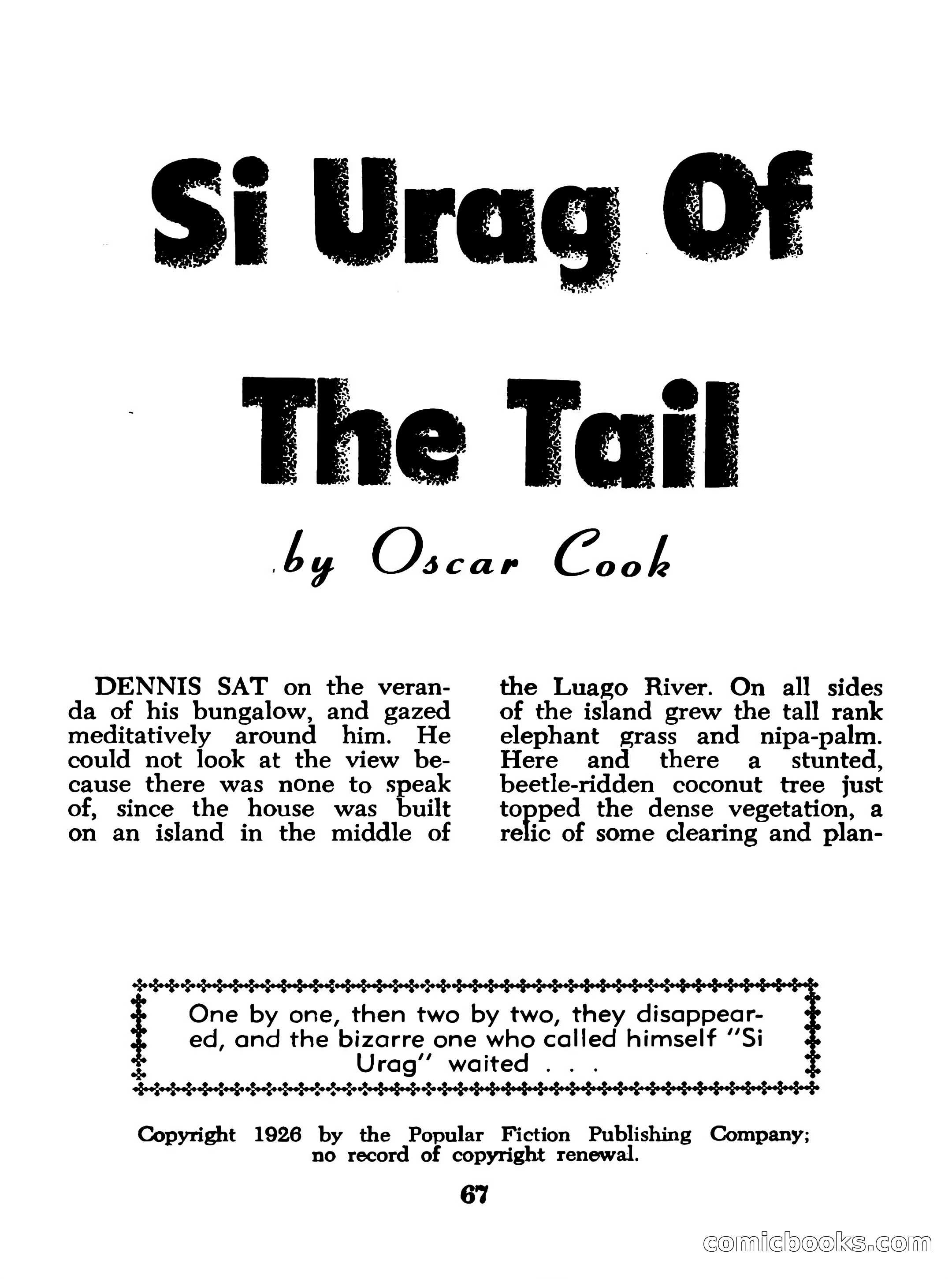 Startling Mystery Stories, No. 4 — page 67 of 132