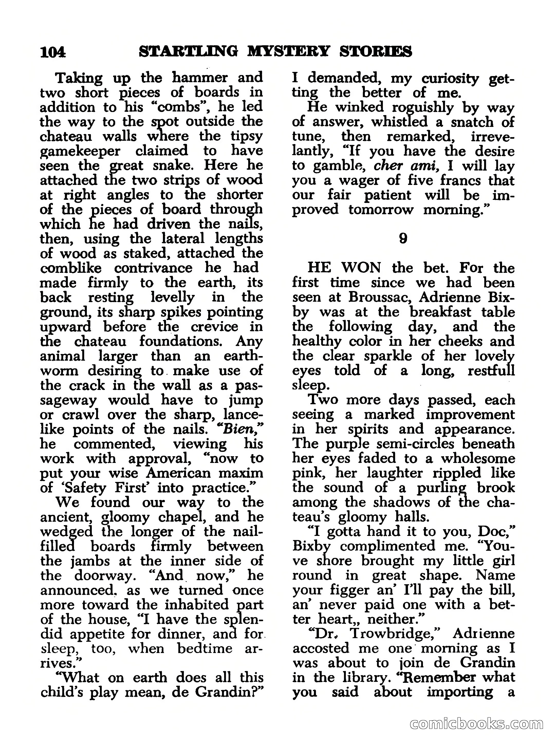 Startling Mystery Stories, No. 4 — page 104 of 132