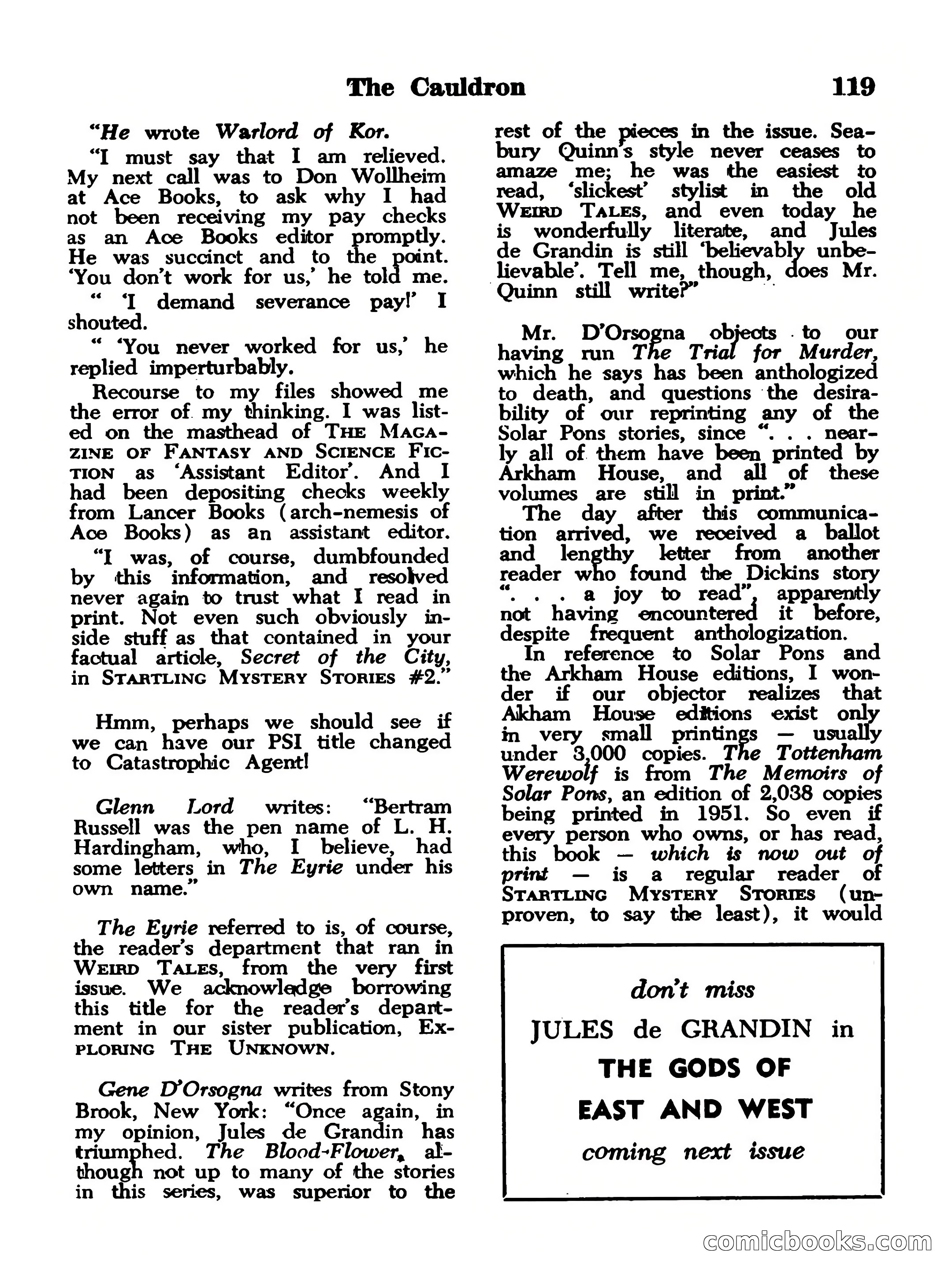Startling Mystery Stories, No. 4 — page 119 of 132